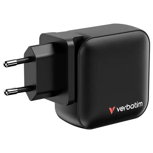 Verbatim Mini GaN Charger Travel charger 100 W 1x USB-A, 3x USB-C® Power Delivery, Power Delivery 3.0, QC 3.0 Black Quick charger Verbatim Mini GaN Charger Travel charger 100 W 1x USB-A, 3x USB-C® Power Delivery, Power Delivery 3.0, QC 3.0 Black Quick charger
