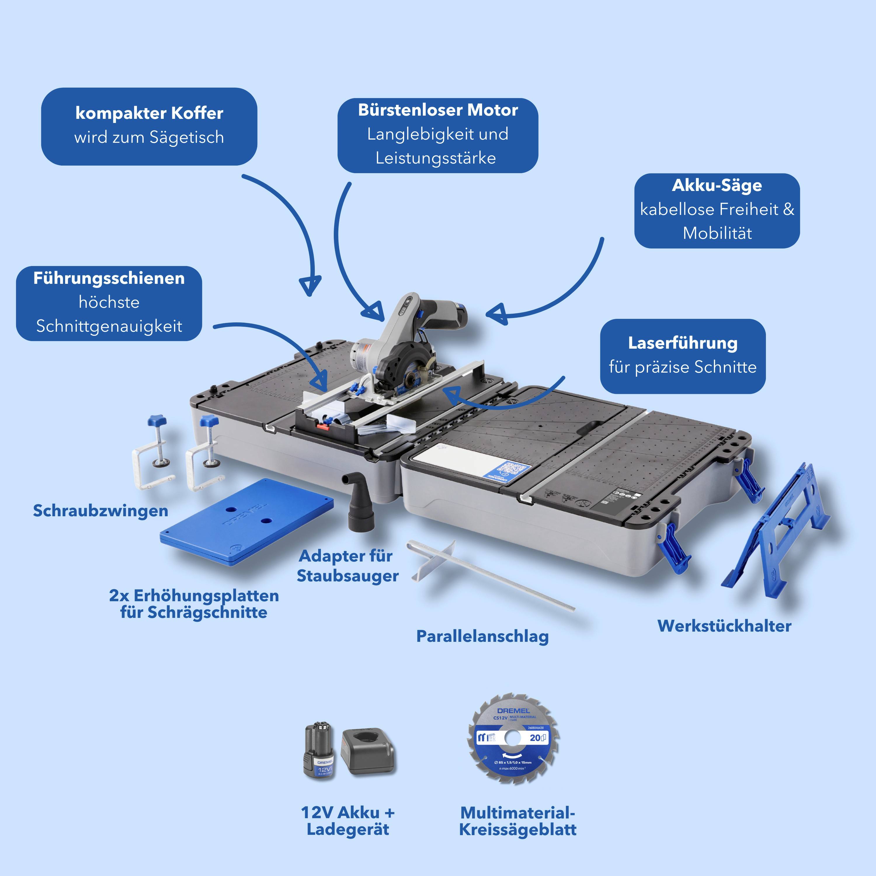 Dremel F013CS12JM Chop, mitre and table saw