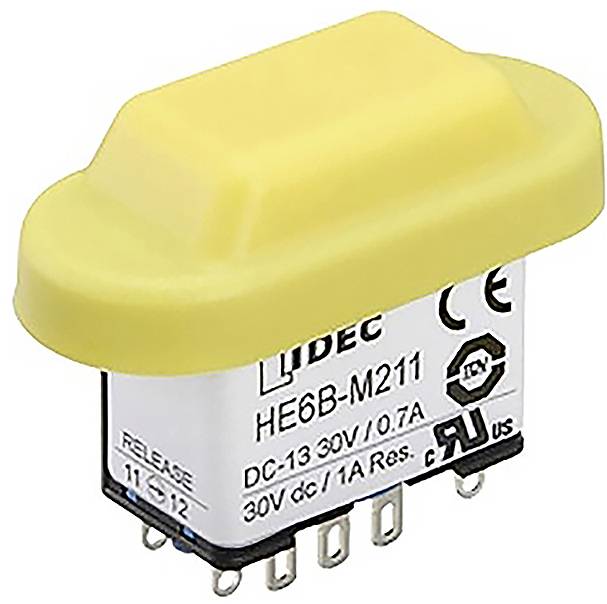 Idec HE6B-M200Y HE6B Series Acknowledgement button IP65 (EN 60529) 1 pc(s)