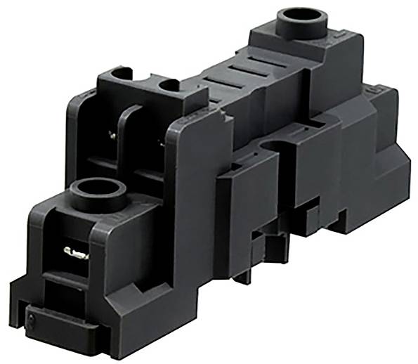 Black electric multi-pin connector. Suitable for industrial applications.