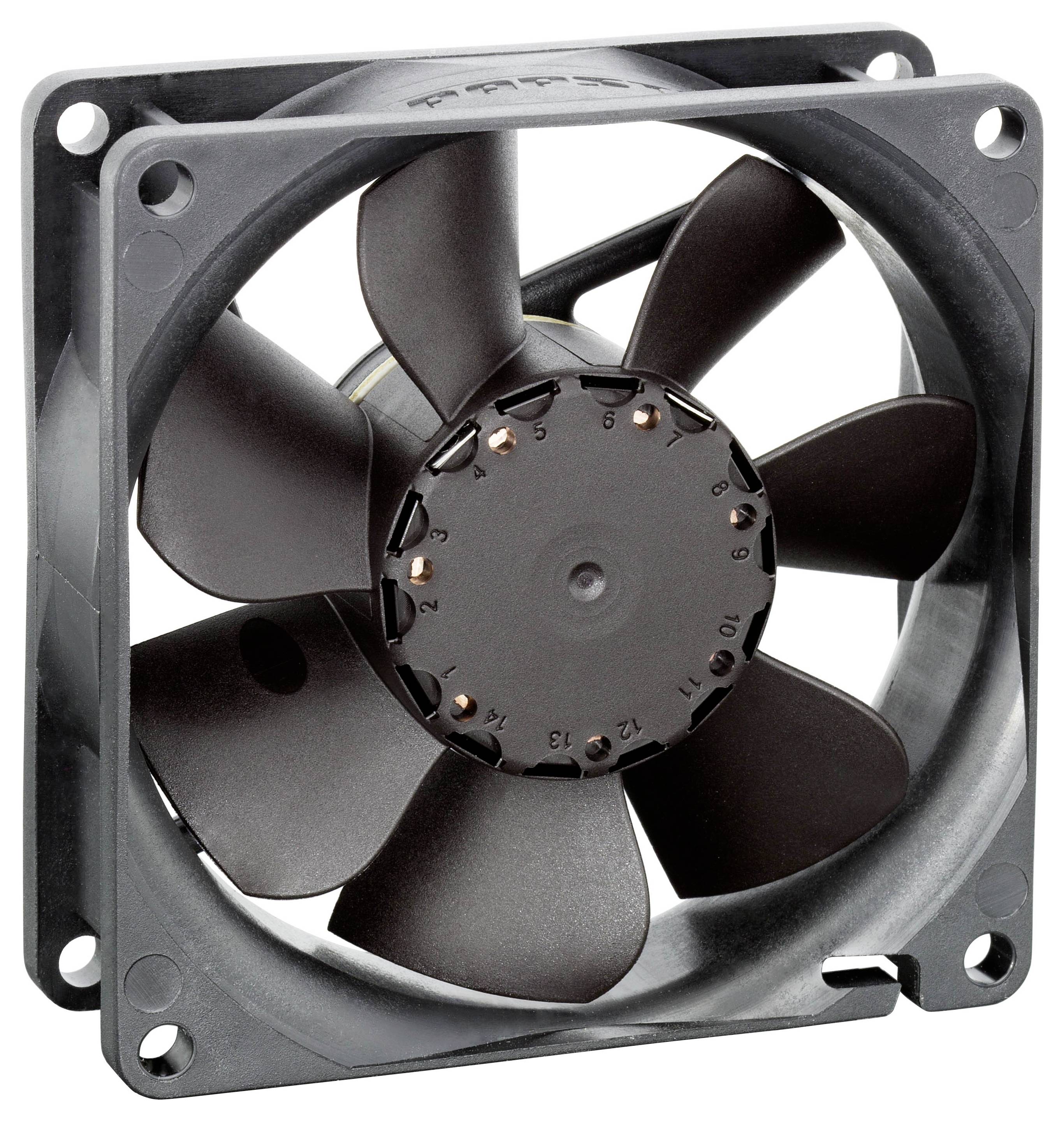 EBM Papst 8412N/2GME-258 Axial fan 12 V DC 55 m³/h (L x W x H) 80 x 80 x 25 mm