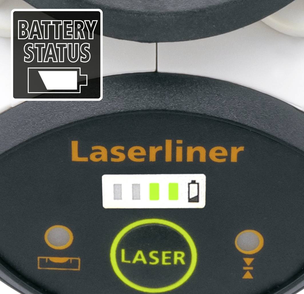 Battery status indicator of a device shows three green bars, indicating a medium charge level.