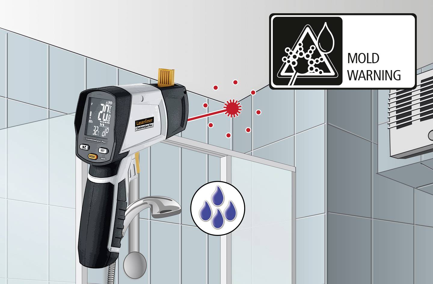 Laserliner CondenseSpot Plus IR thermometer