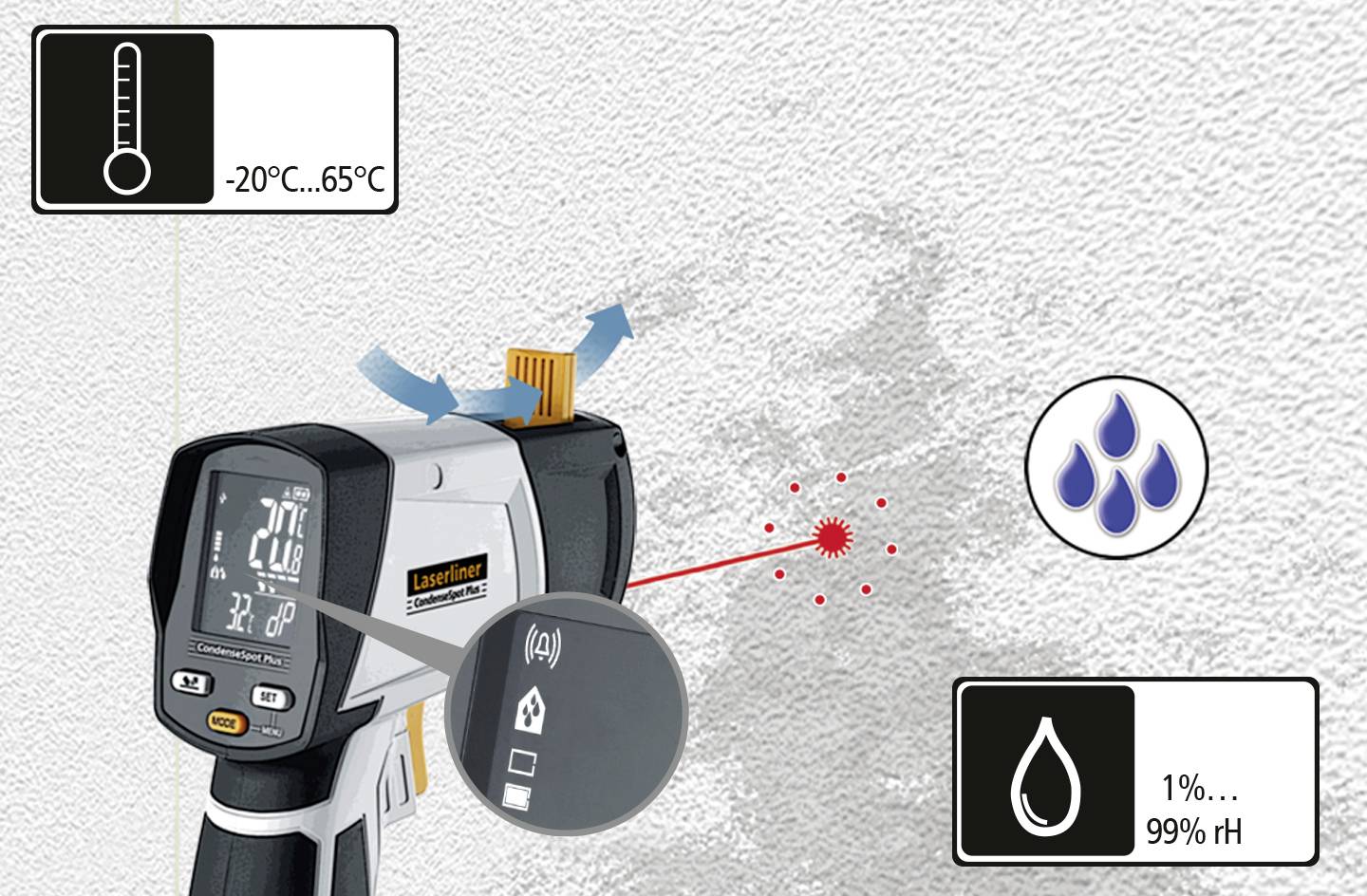 Laserliner CondenseSpot Plus IR thermometer