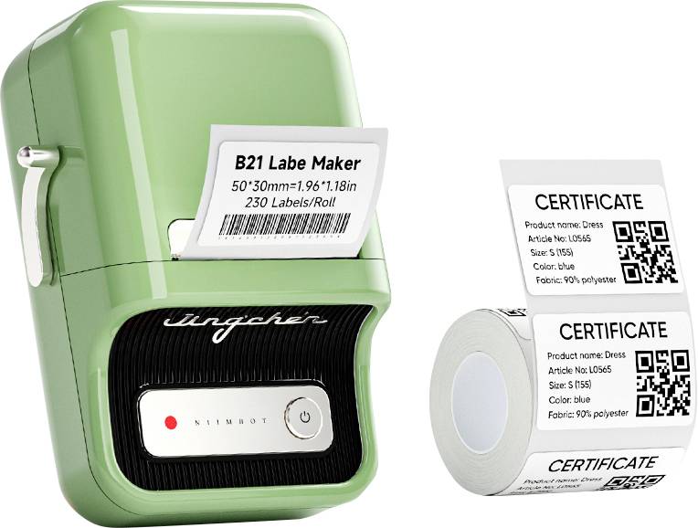 NIIMBOT B21 Pro Wireless Photo printer Print resolution: 300 x 300 dpi