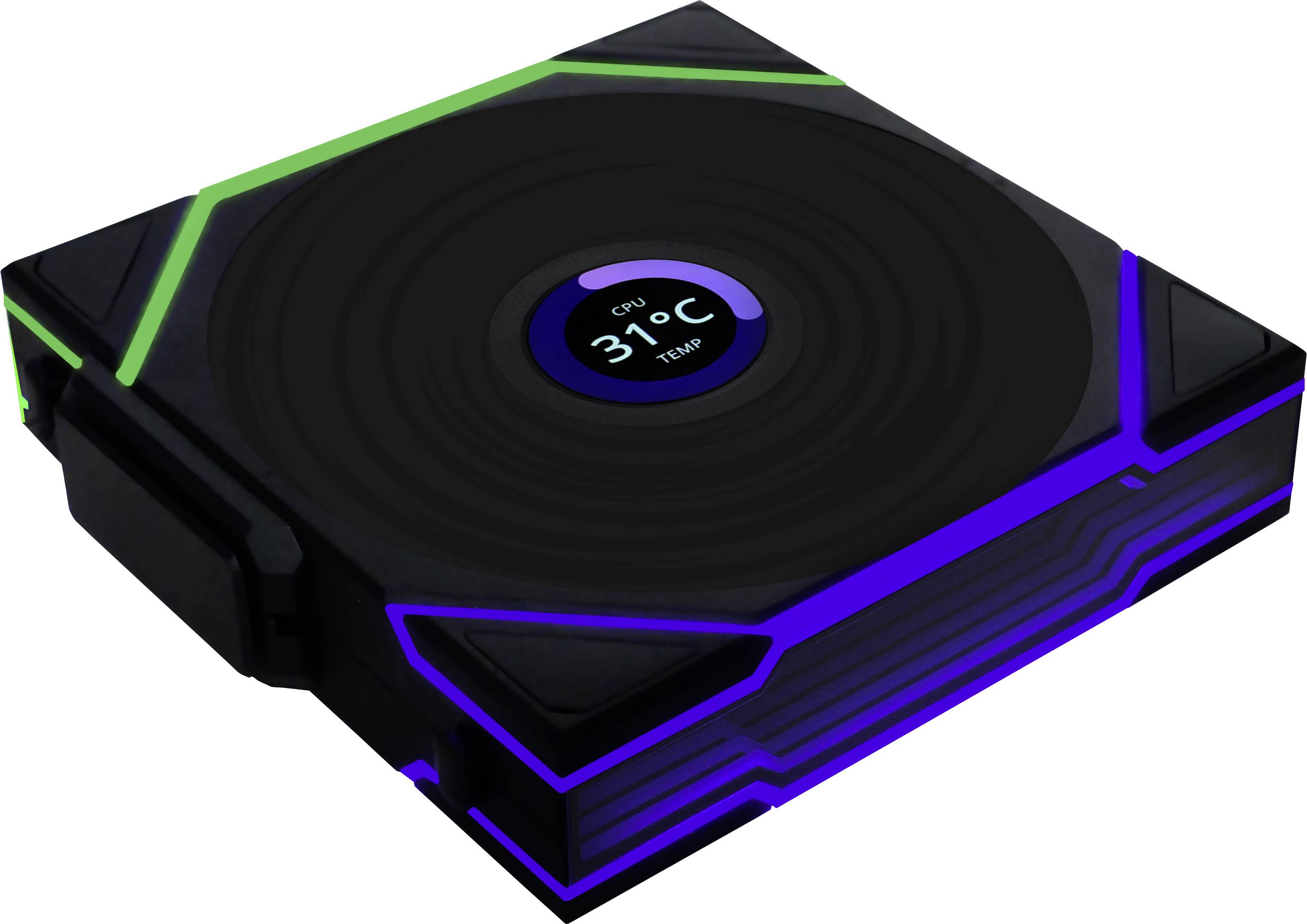 Lian Li Lian Li UNI FAN TL Wireless LCD Lüfter, ARGB, PWM - 120 mm, schwarz PC fan Black (W x H x D) 120 x 28 x 124 mm