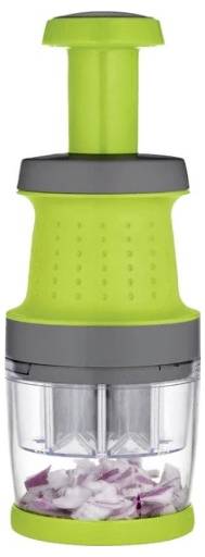 Qdesign 190-032 Manual vegetable cutter, green / gray
