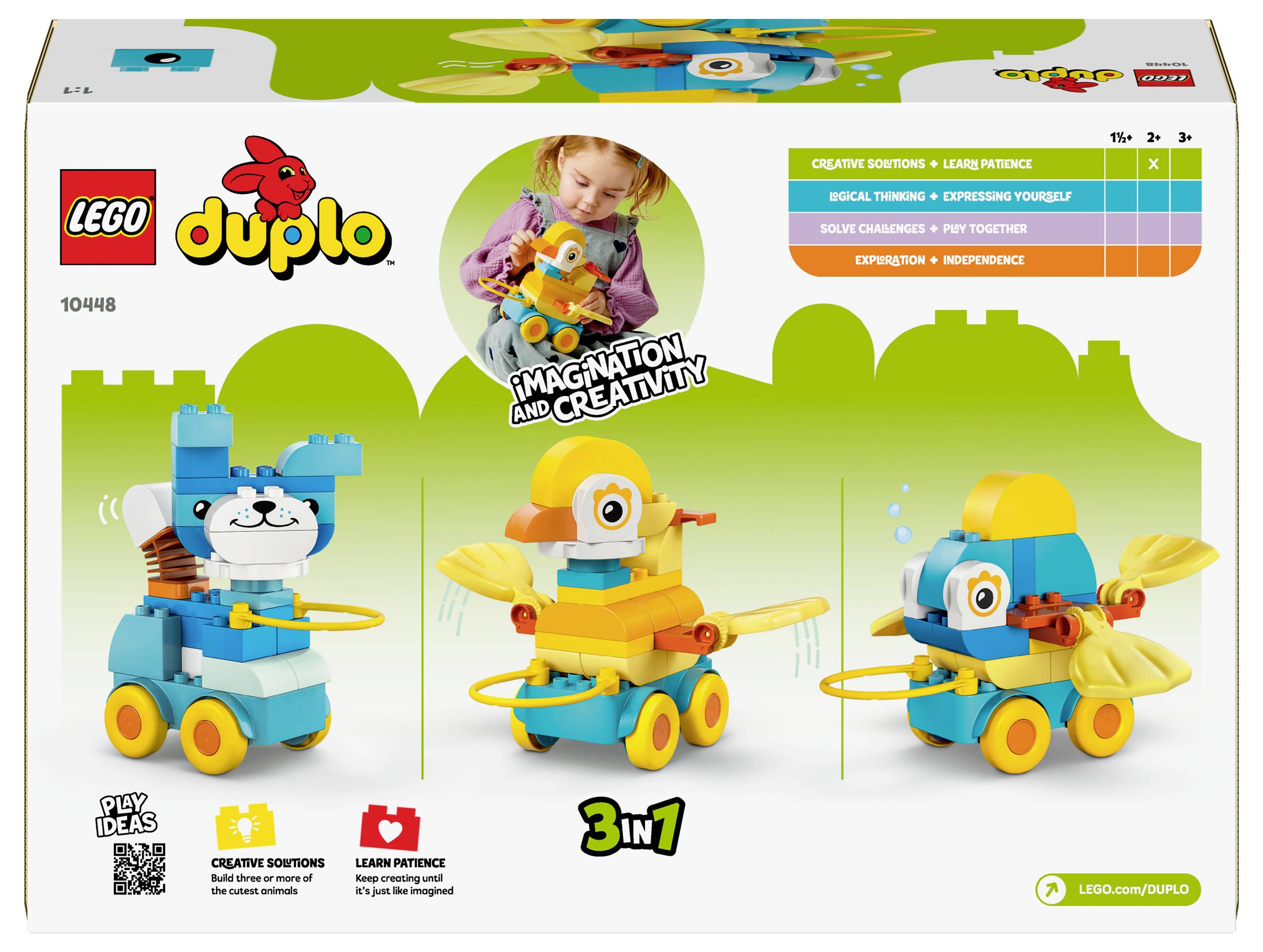 10448 LEGO® DUPLO® Animals on wheels 3-in-1 set