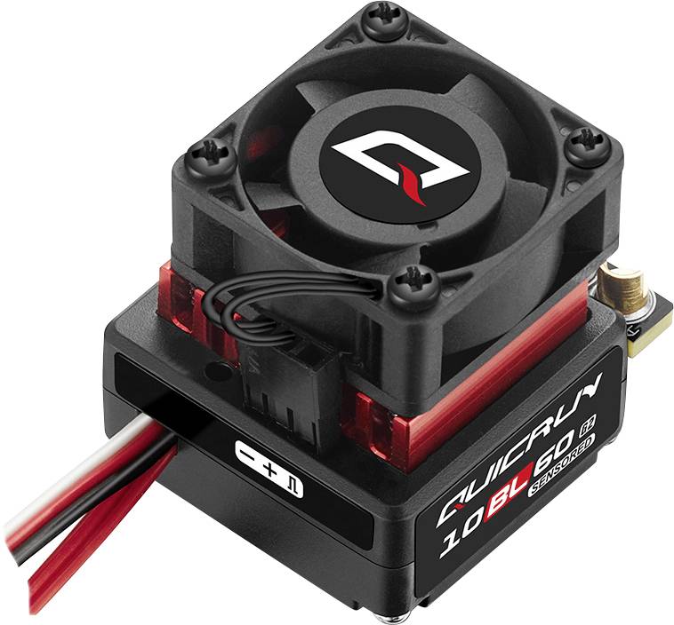 Hobbywing QuicRun 10BL60 G2 60A Model car brushless speed control Load (Amp max.): 200 A Motor limit (turns): 3650
