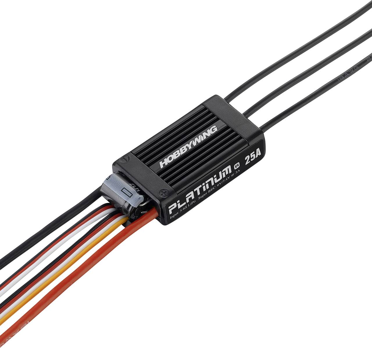 Hobbywing Platinum Pro 25A V4 Model aircraft brushless motor controller Load (Amp max.): 40 A