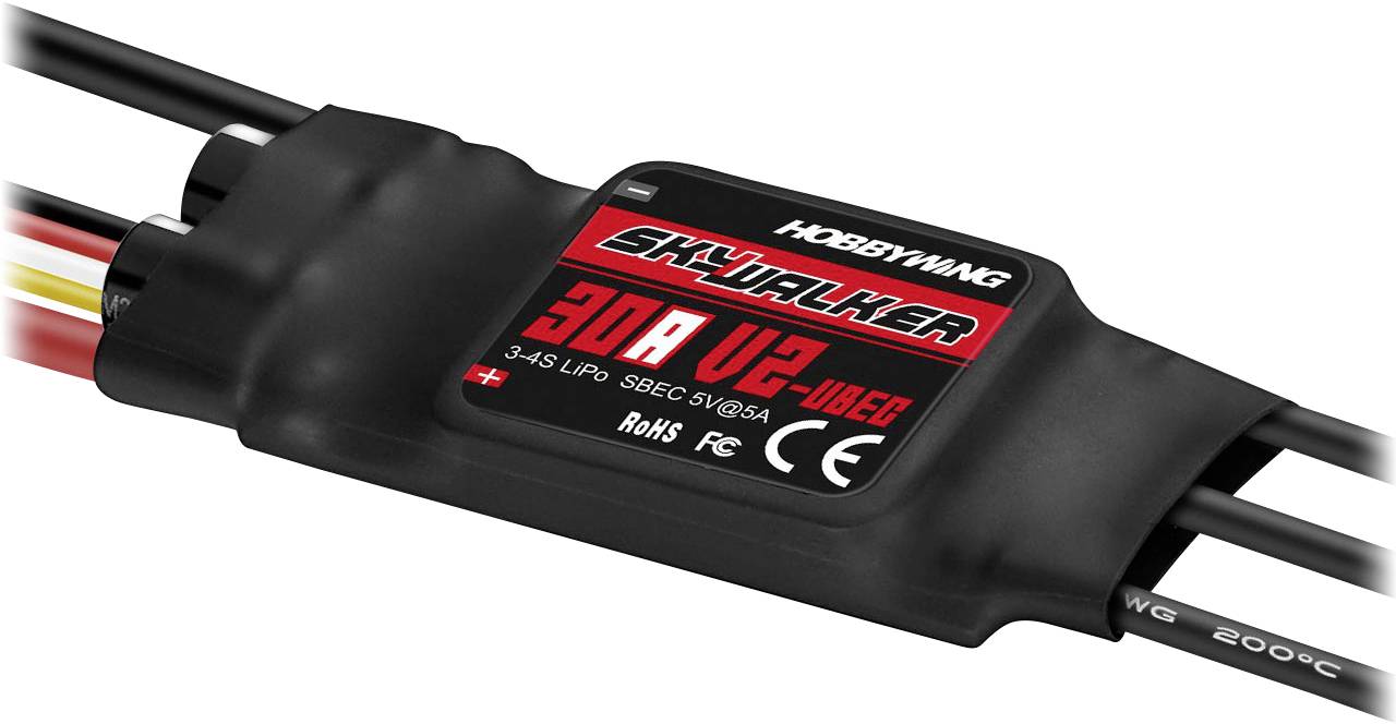 Hobbywing Skywalker V2 30A Model aircraft brushless motor controller Load (Amp max.): 50 A