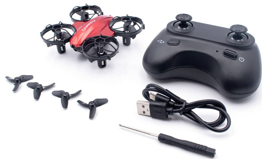 MODSTER Breezy Quadcopter RtF Black, Red