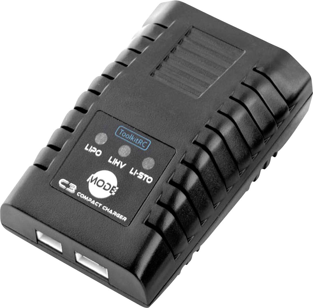 Toolkit RC C3 Scale model battery charger 2.2 A LiPolymer, LiFePO, Li-ion, LiHV