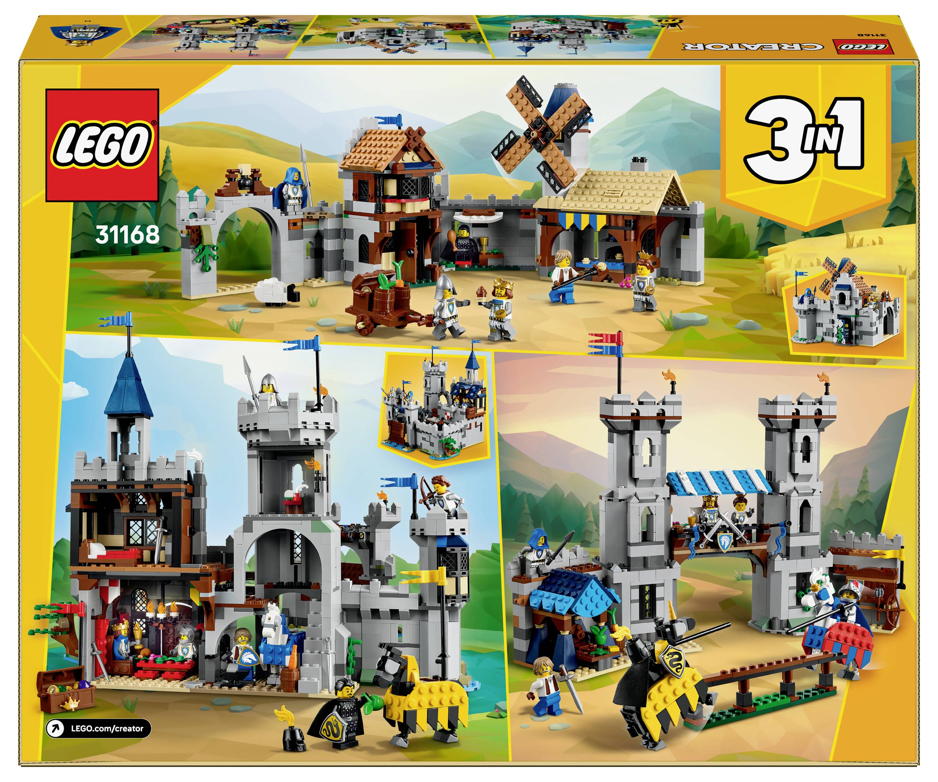 31168 LEGO® CREATOR Knights' castle in the Middle Ages