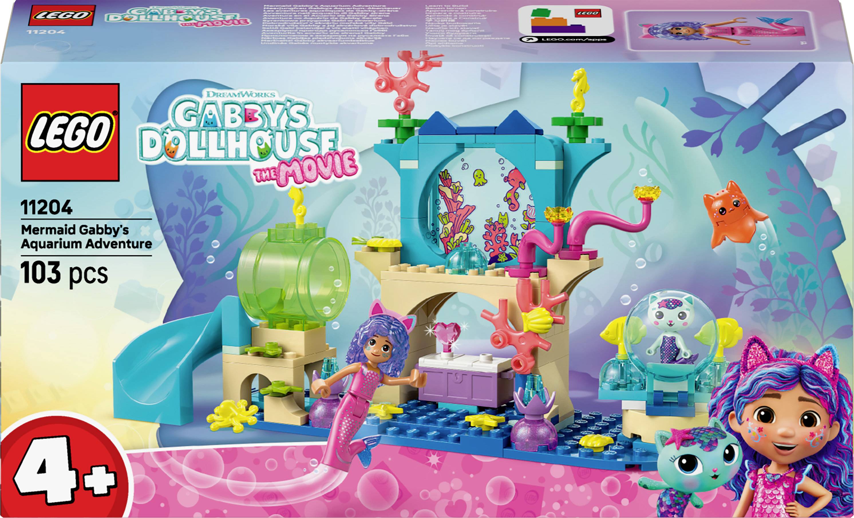 11204 LEGO® Gabby’s Dollhouse Mermaid Gabby's Aquarium Adventure