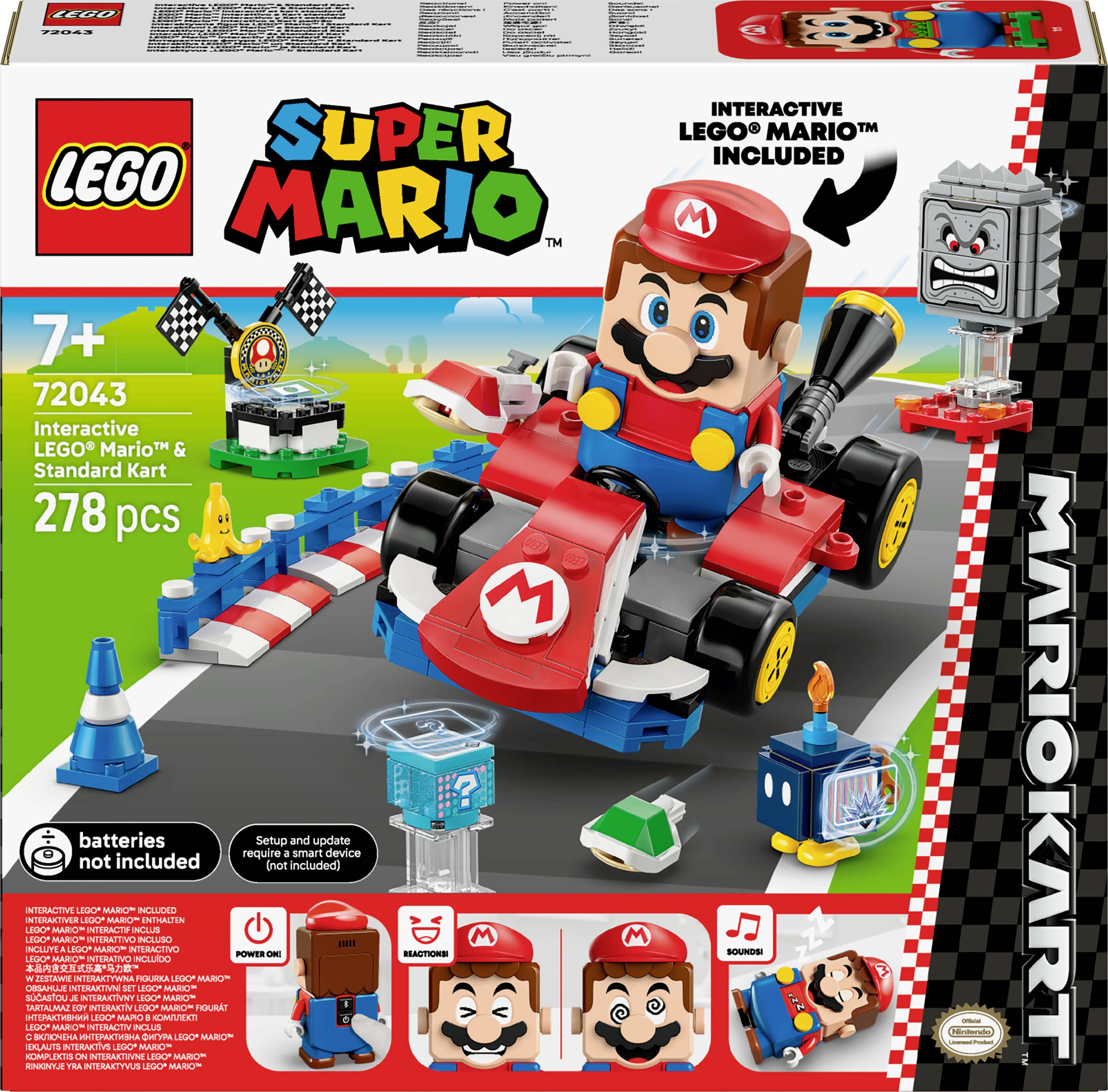72043 LEGO® Super Mario™ Mario Kart™ - Interactive LEGO® Mario™ & Standard Kart