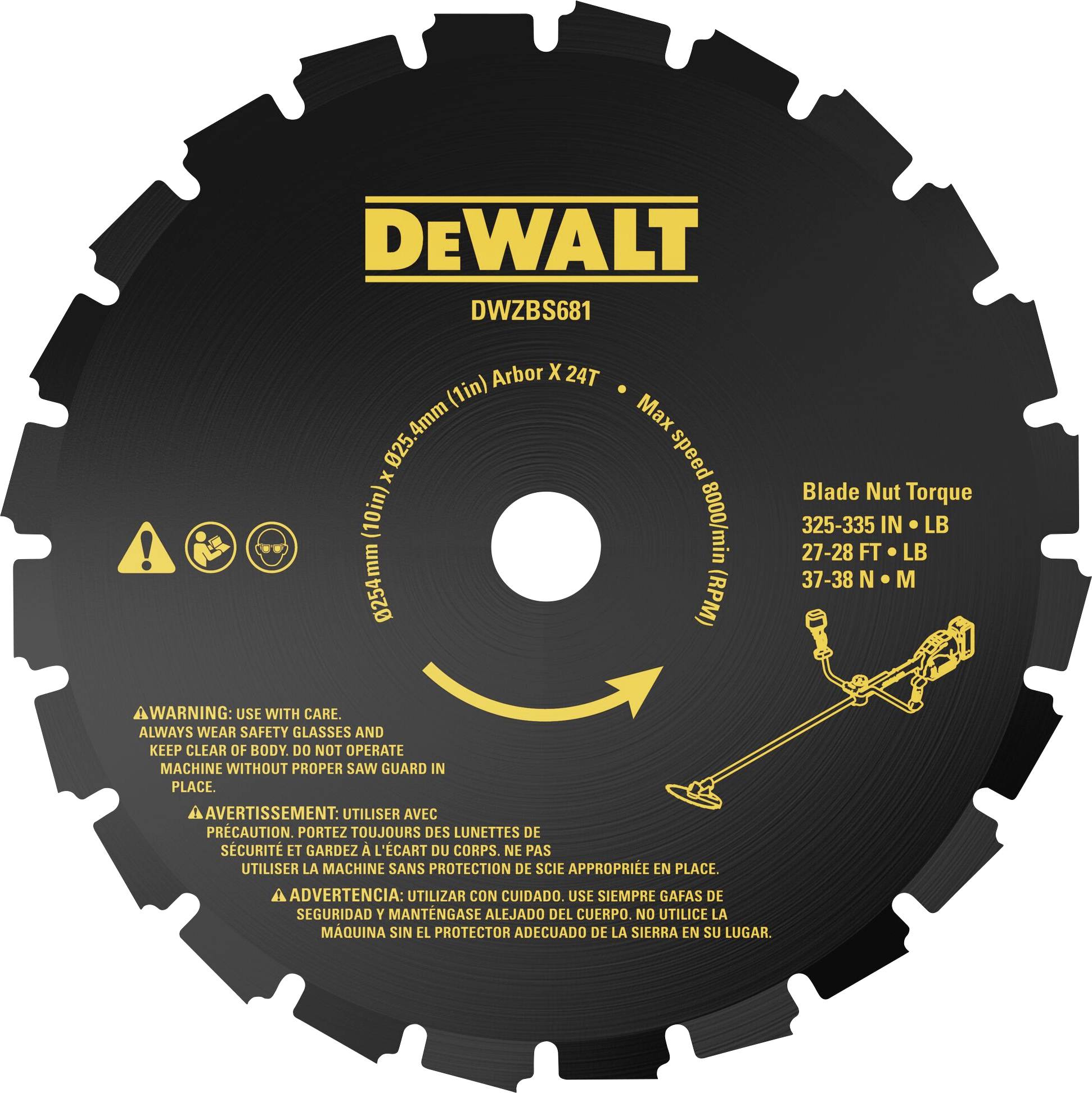 Dewalt saw blade, 25 cm DEWALT DT20696-QZ