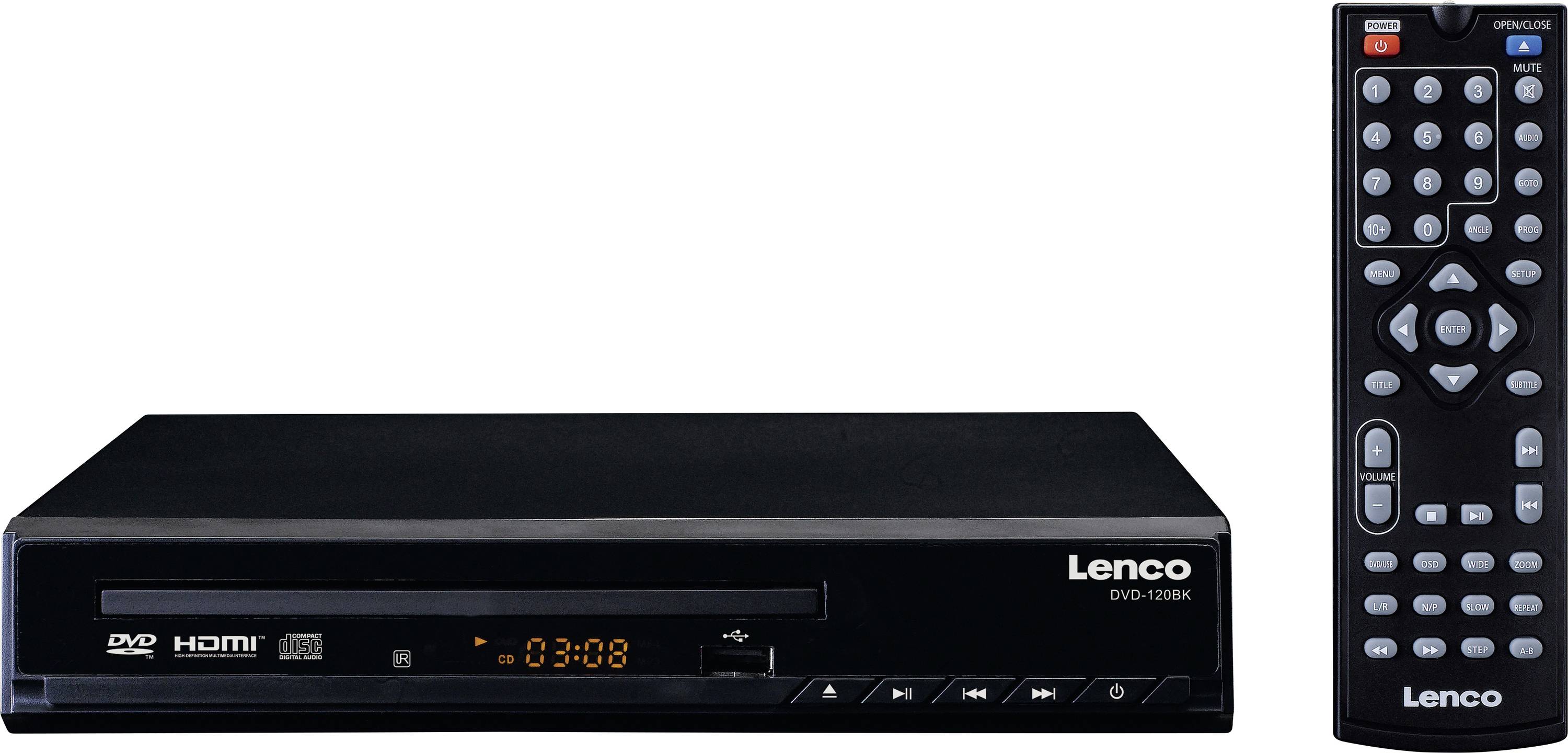 Lenco DVD-120BK Portable DVD player