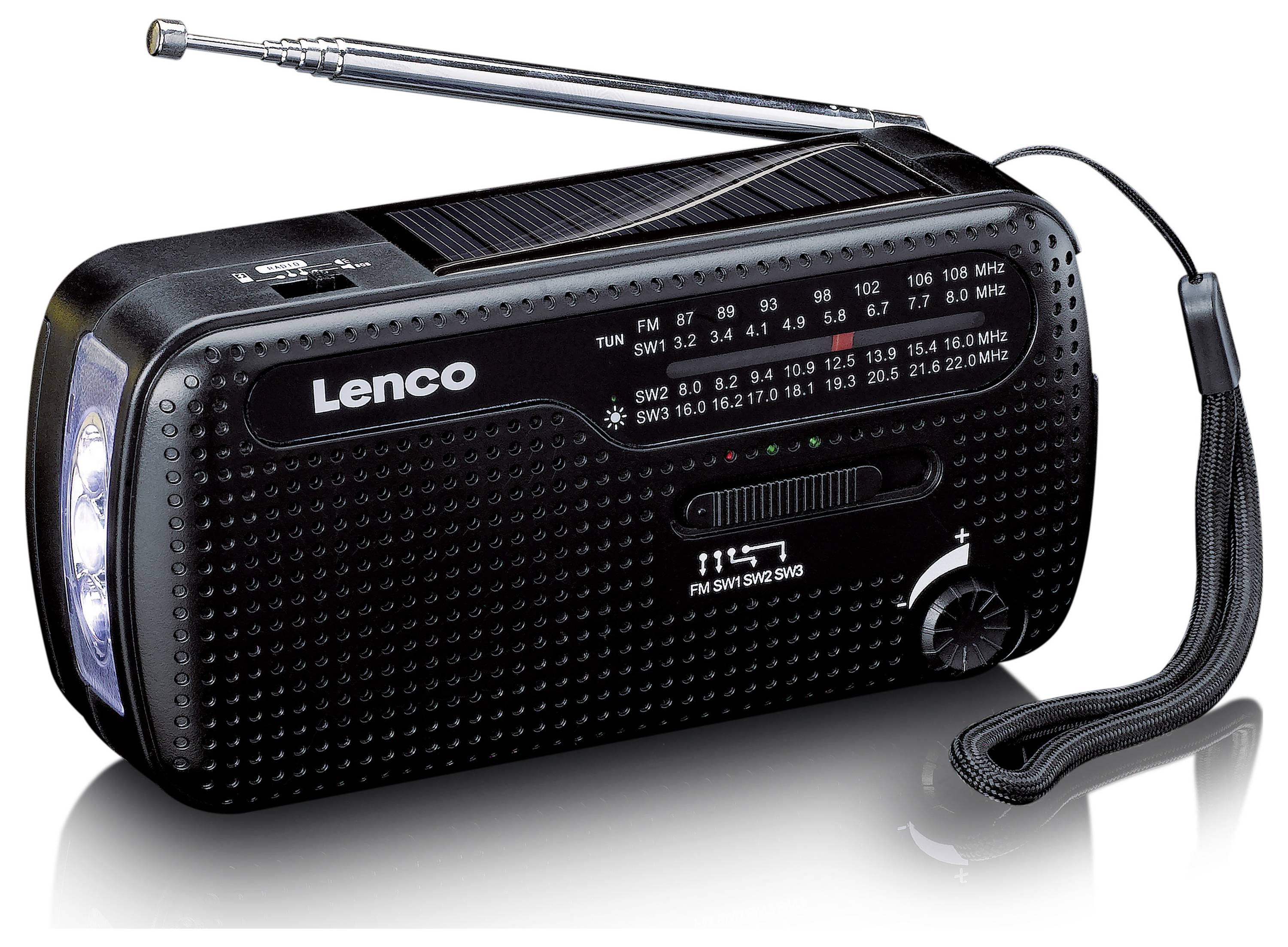 Lenco MCR-113BK Emergency radio Black