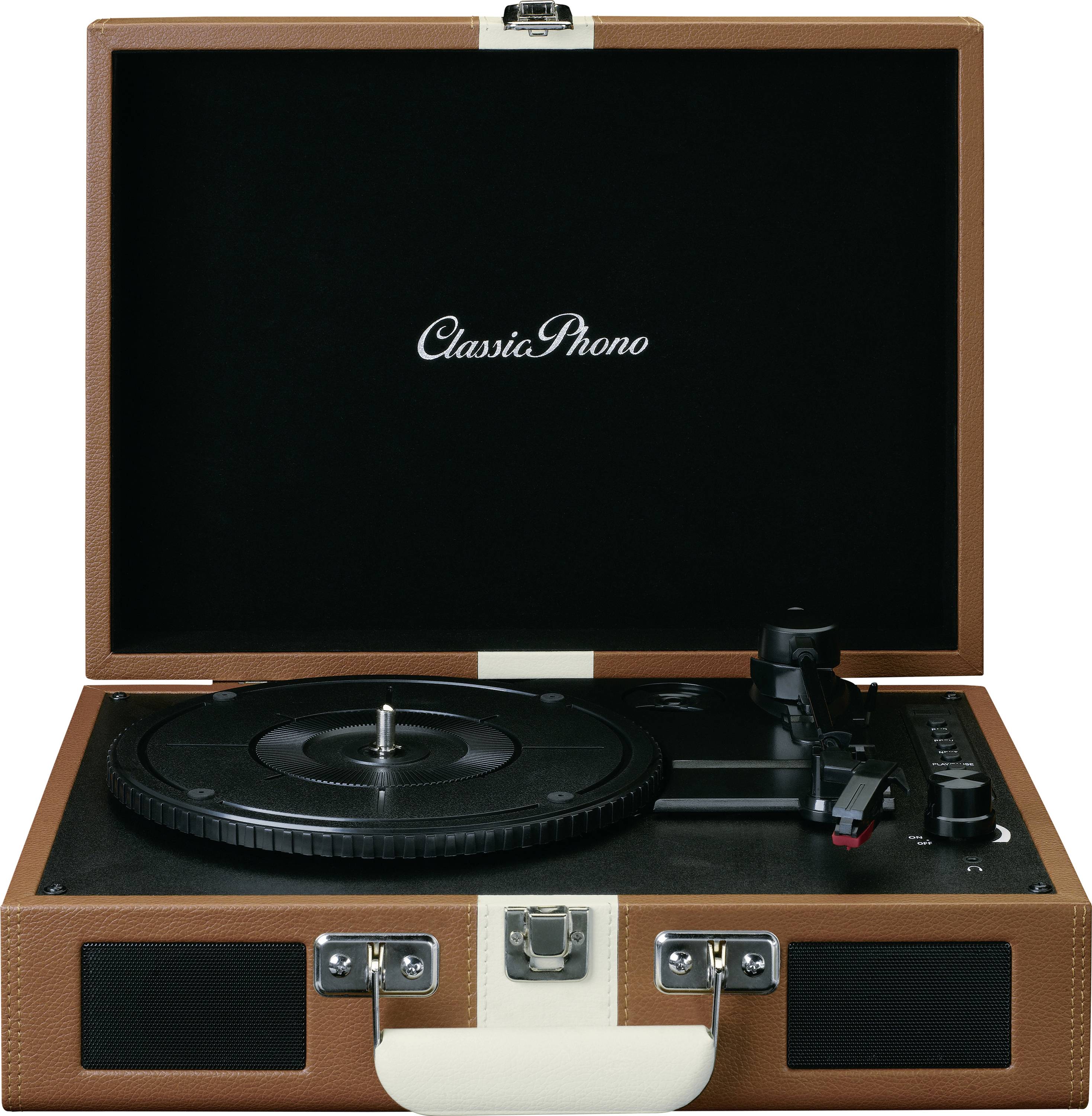 Lenco TT-120BNWH Turntable type Brown-white