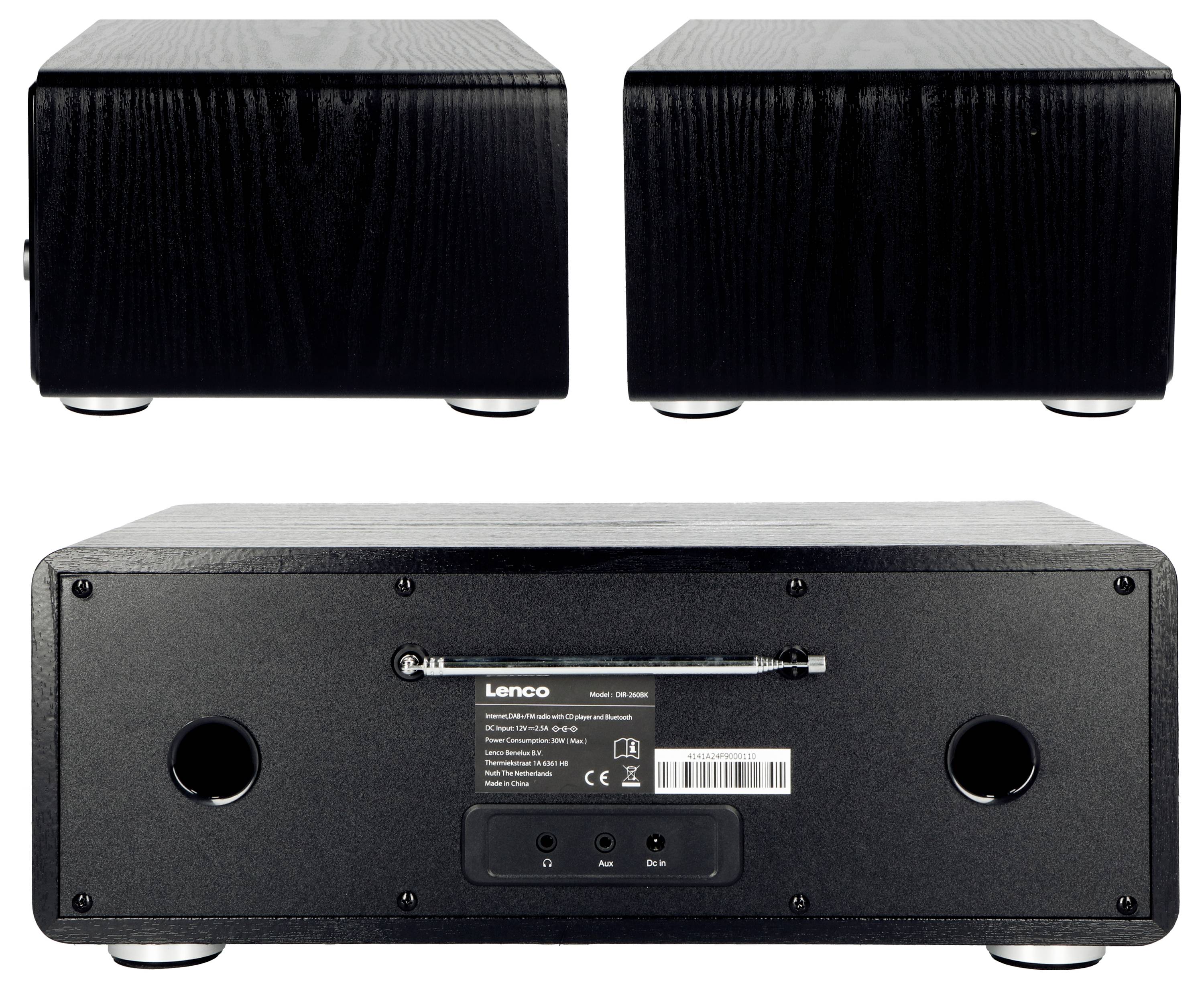 Lenco DIR-260BK Internet portable radio Black