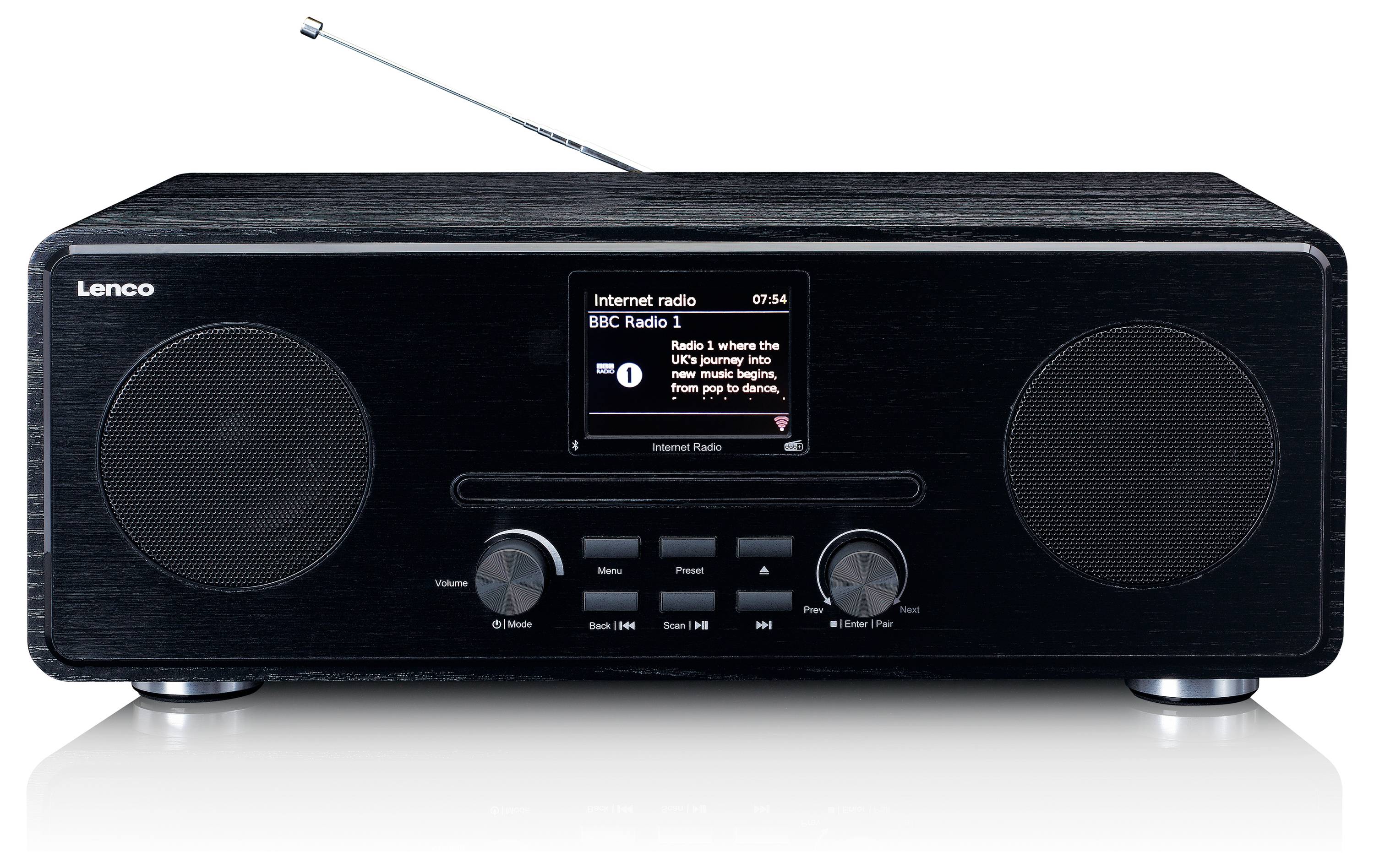 Lenco DIR-260BK Internet portable radio Black