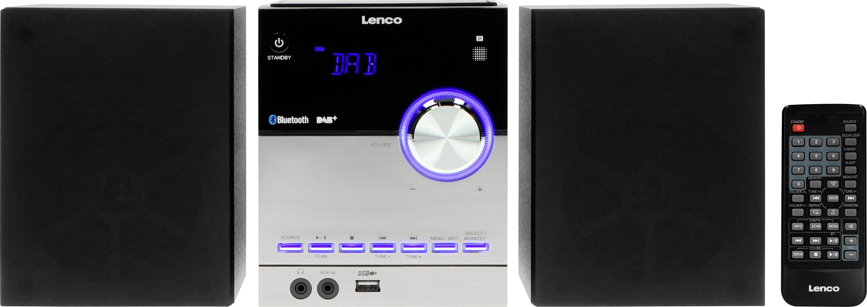 Lenco MC-150 Audio system Black