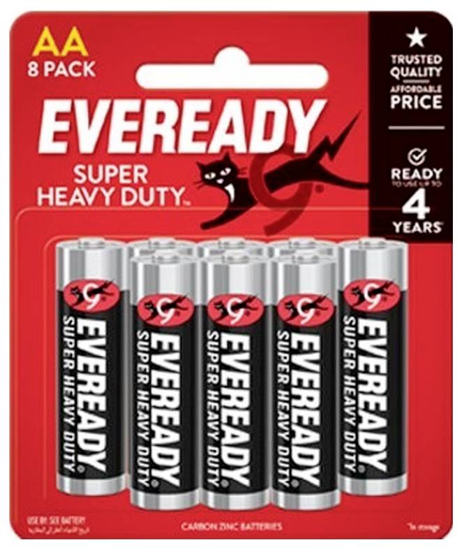 Eveready SHD AA battery Zinc carbon 1.5 V 8 pc(s)
