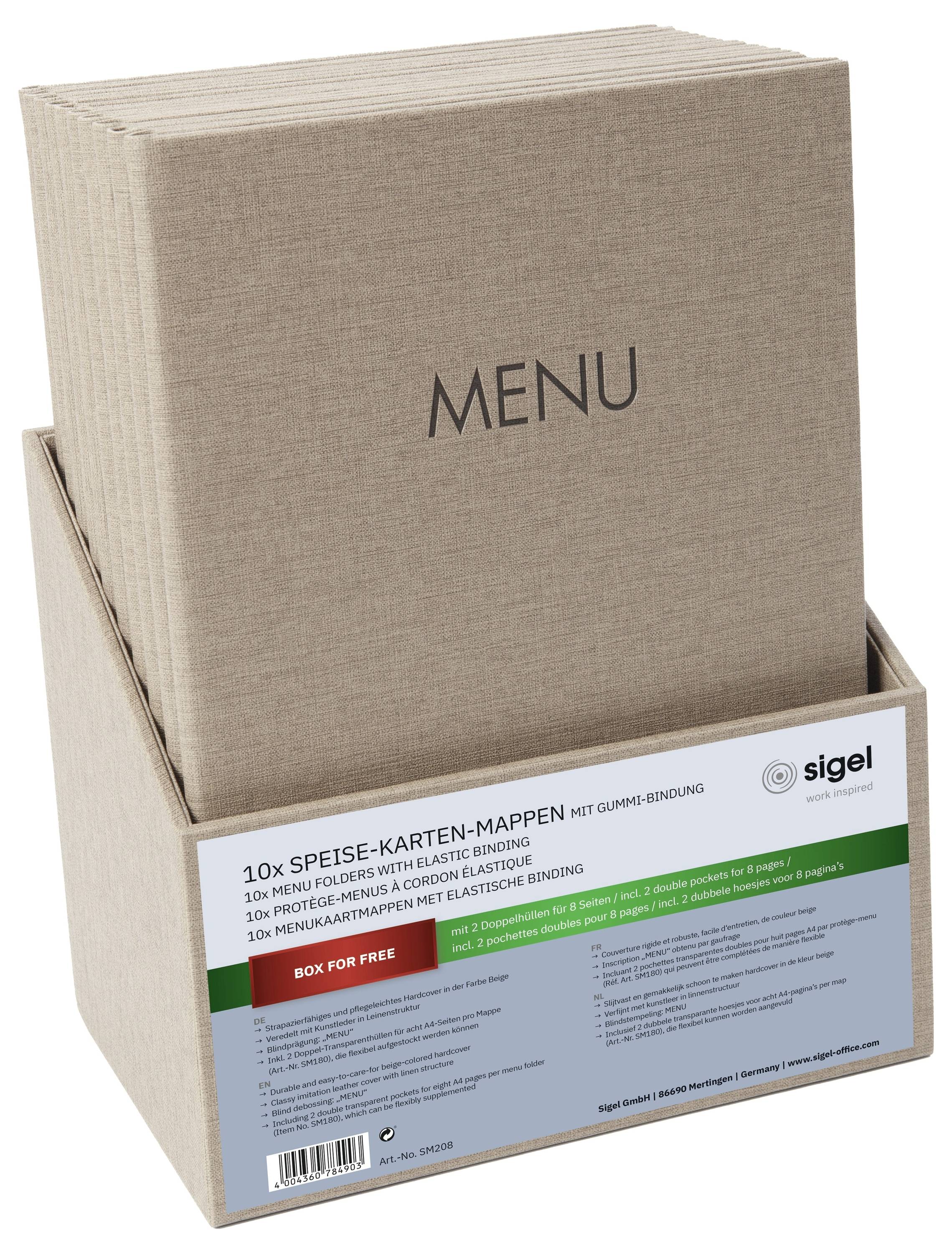 Sigel Menu folder SM208 10 pc(s)
