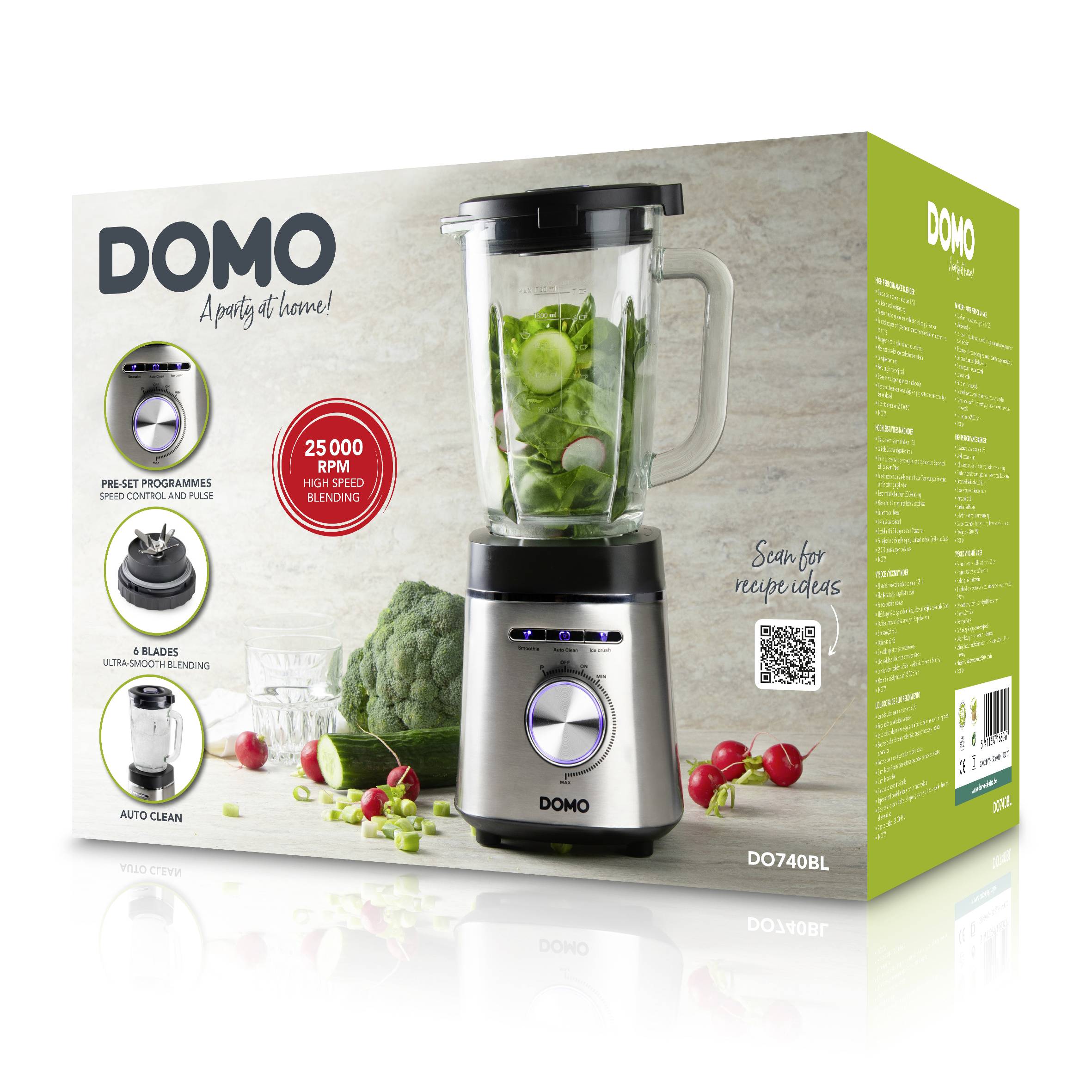 DOMO HIGH SPEED BLENDER Blender 1400 W