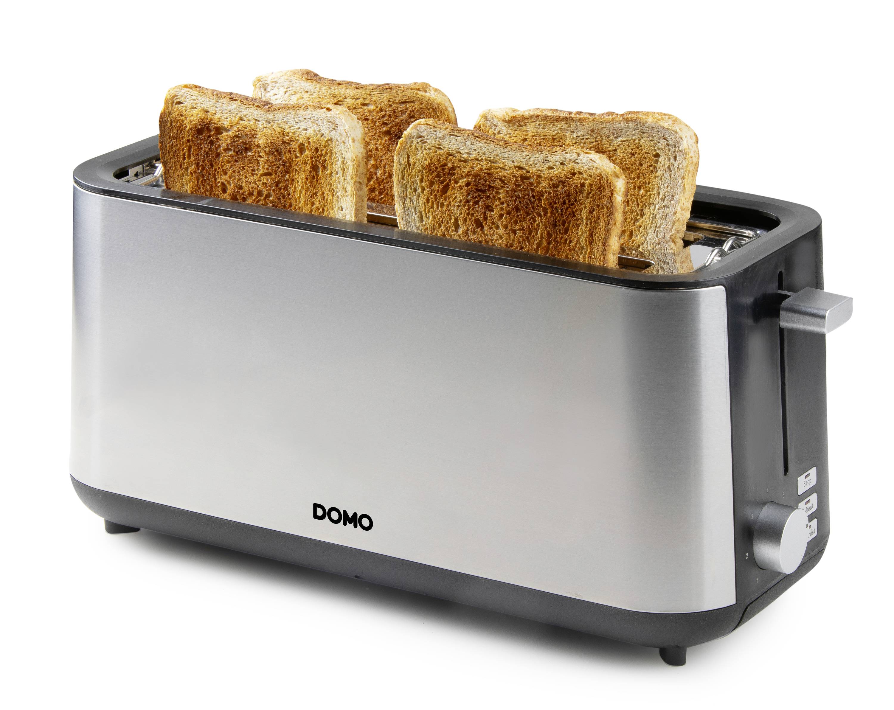 DOMO TOASTER 2 Schlitze für 4 Toasts Toaster