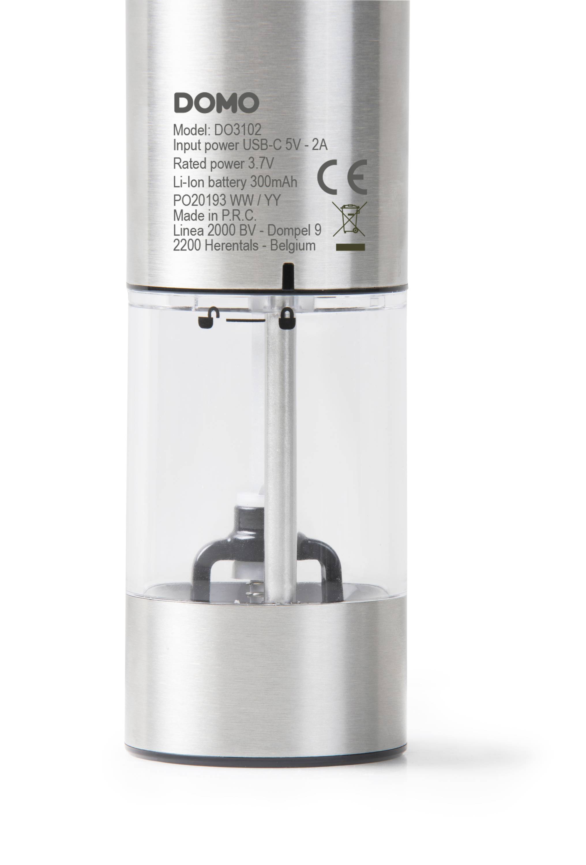 DOMO WIEDERAUFLADBARE PFEFFER- UND SALZMÜHLE Salt/pepper grinder 1 pc(s)