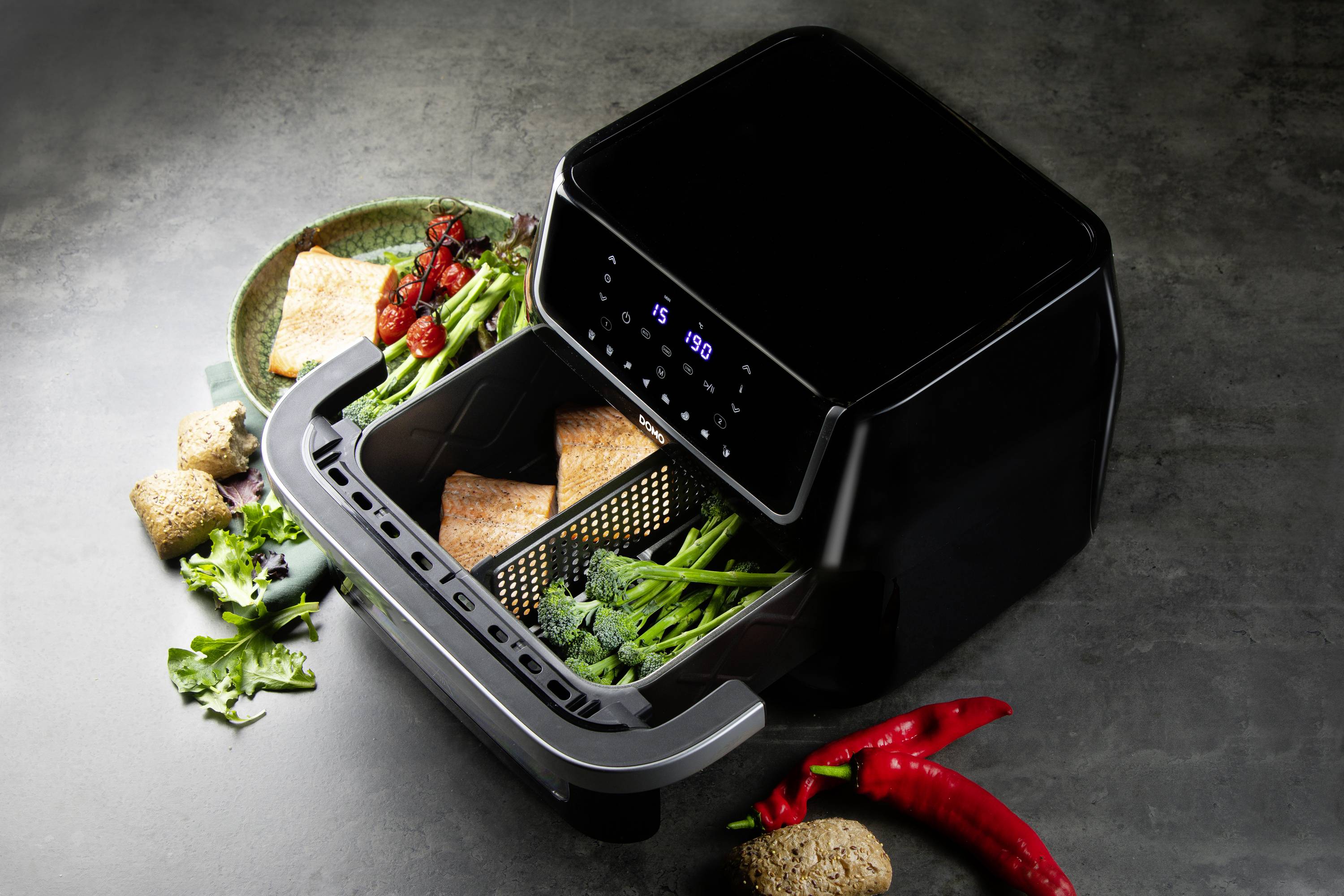 DOMO Heißluft-Fritteuse 10L Deep fryer 10 l