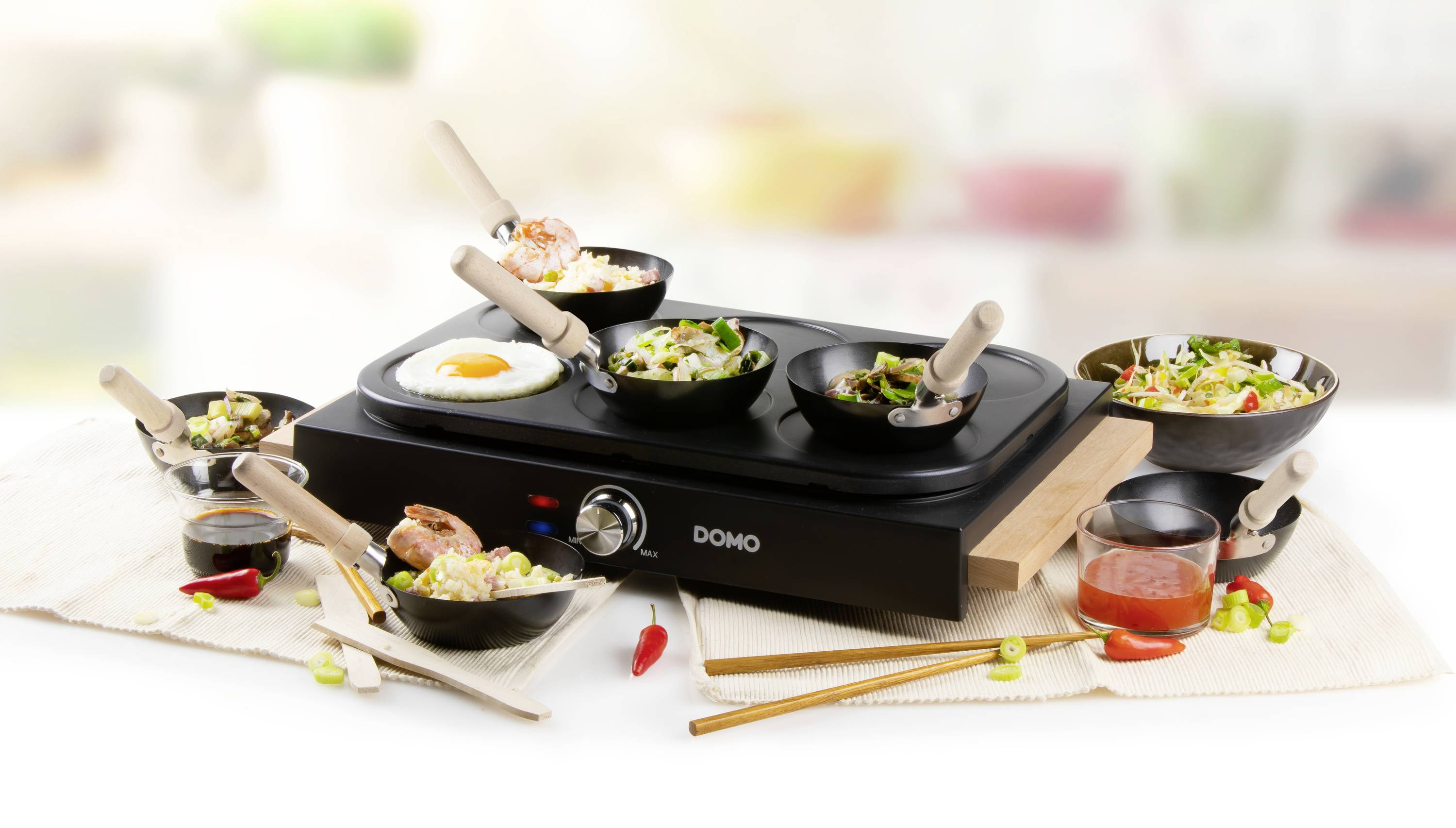 DOMO WOK PARTY SET DO8719W Wok