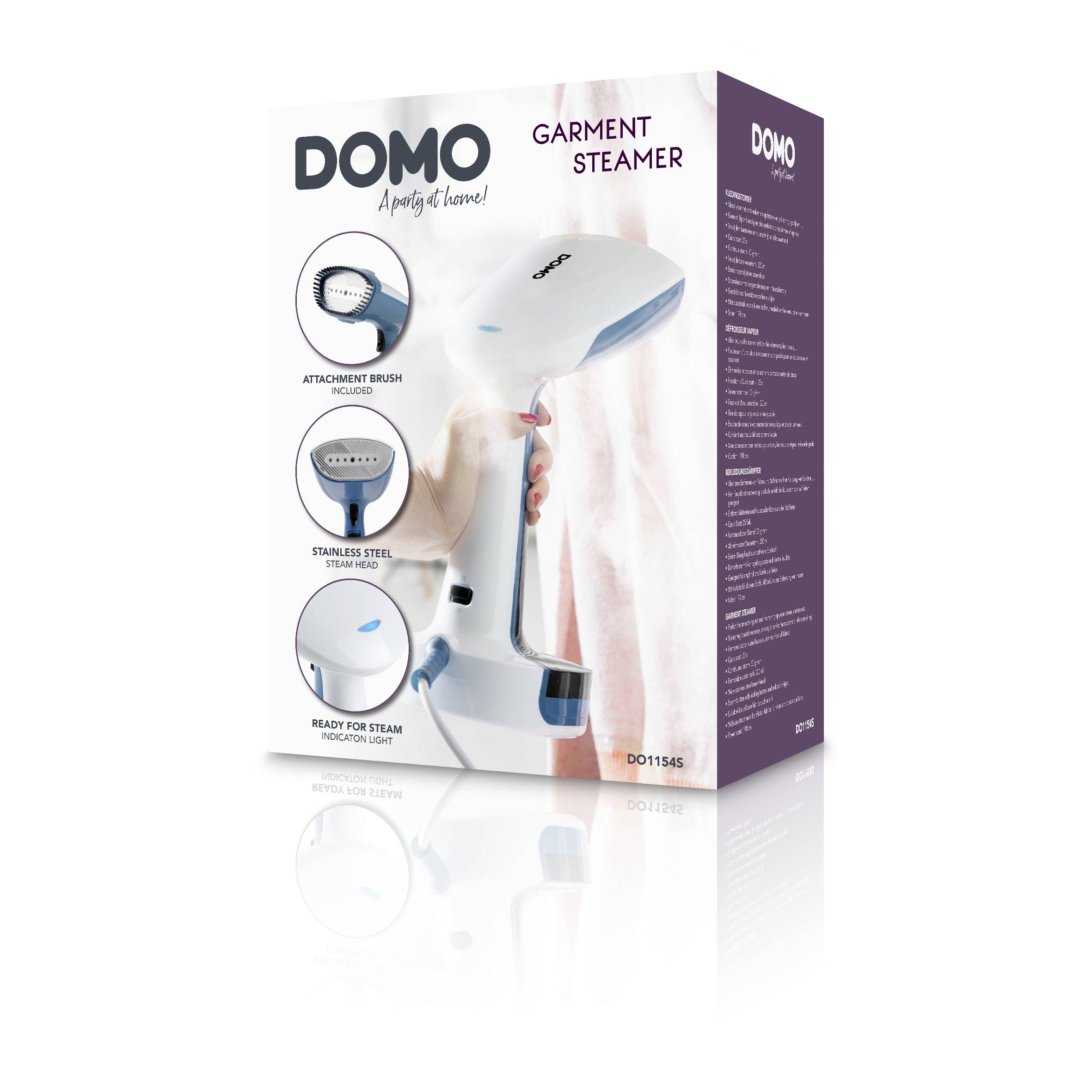 DOMO BEKLEIDUNGSDÄMPFER DO1154S Steam iron 1960 W