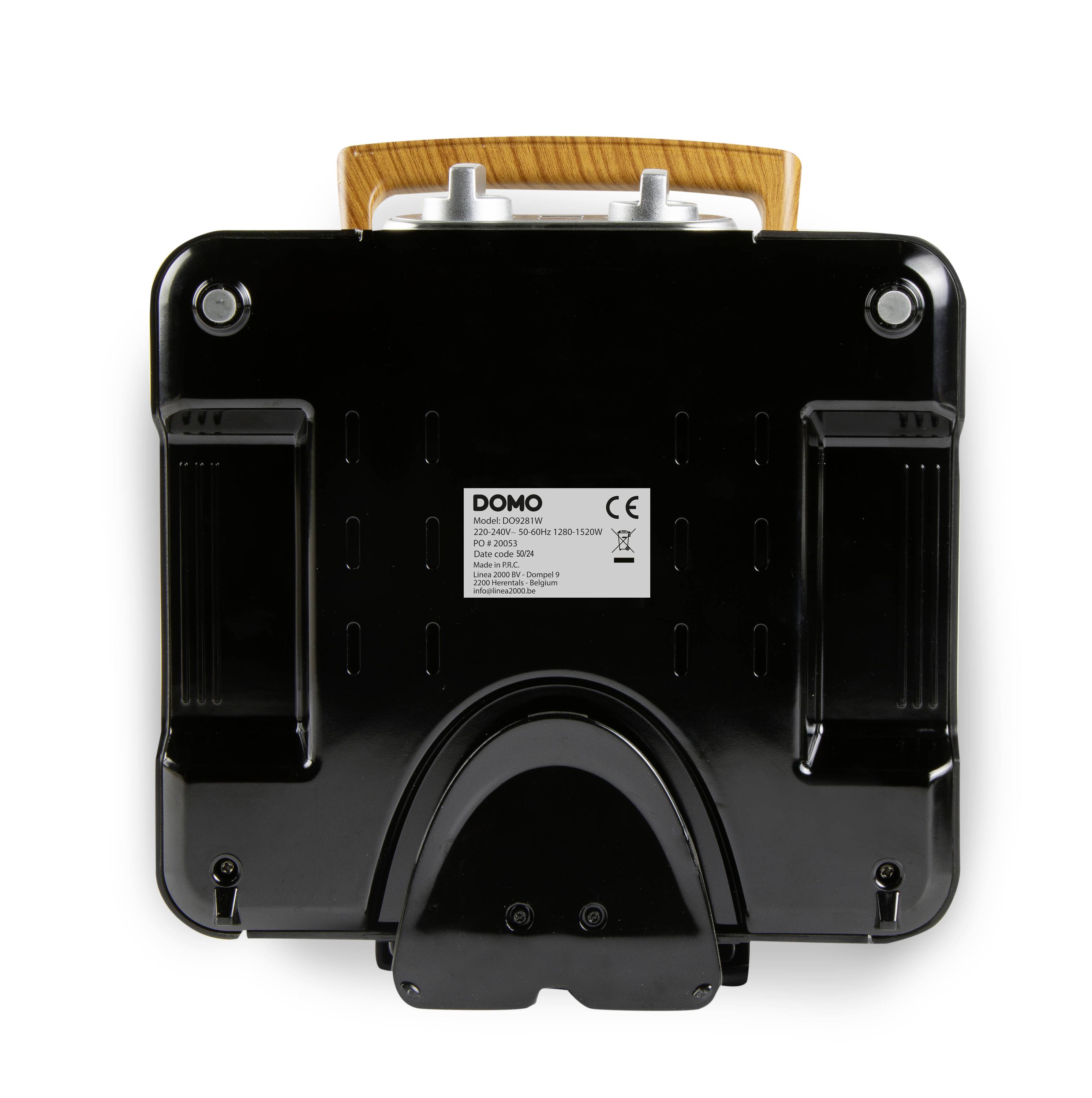 DOMO WAFFELEISEN – INKY BLACK Waffle maker Black