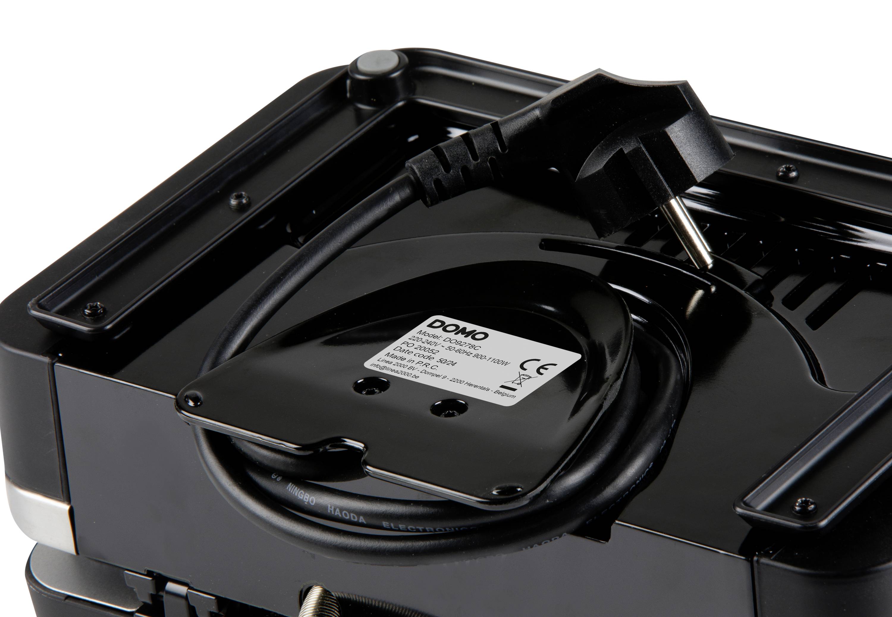 DOMO SANDWICH-WAFFEL-GRILL 3-IN-1 INKY BLACK Sandwich maker Black