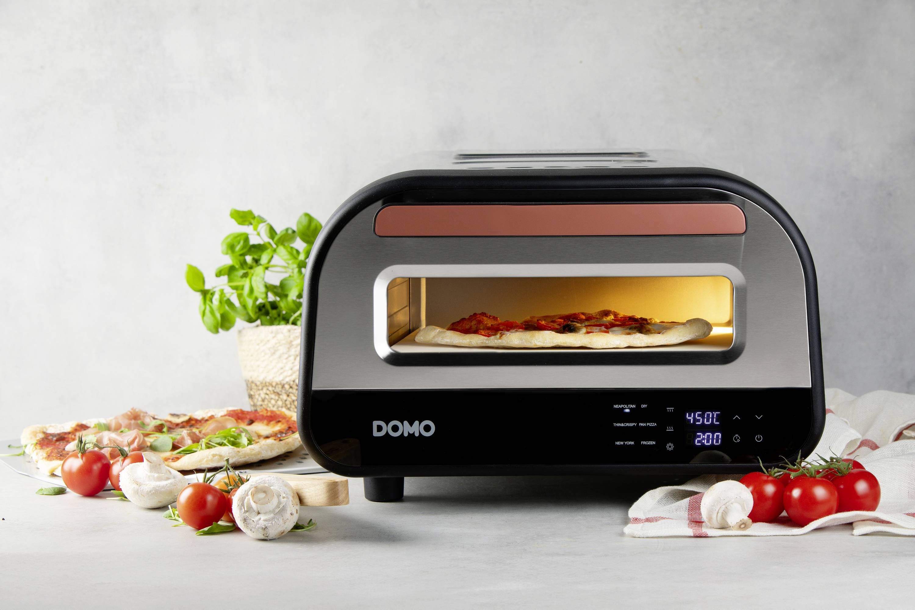 DOMO ELEKTRISCHER PIZZAOFEN “PIZZA GENIUS” Pizza oven
