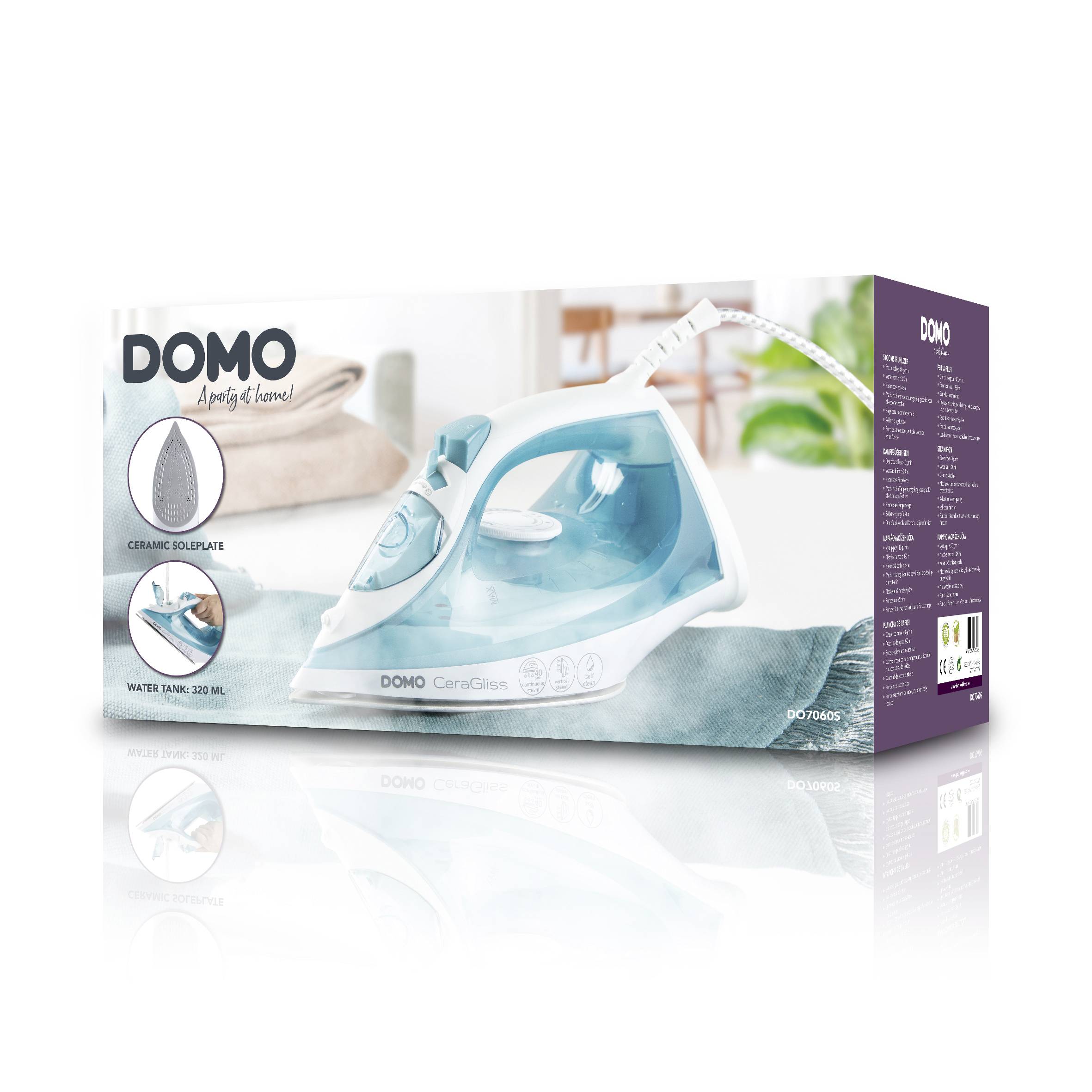 DOMO DAMPFBÜGELEISEN 40 G/MIN DO7060S Steam iron