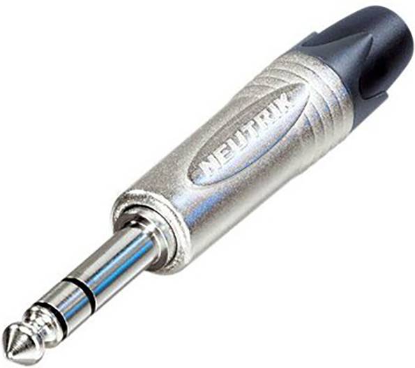 Neutrik NP3XX-AU-0 6.35 mm audio jack Jack plug 6.35 mm - Number of pins:3 1 pc(s)