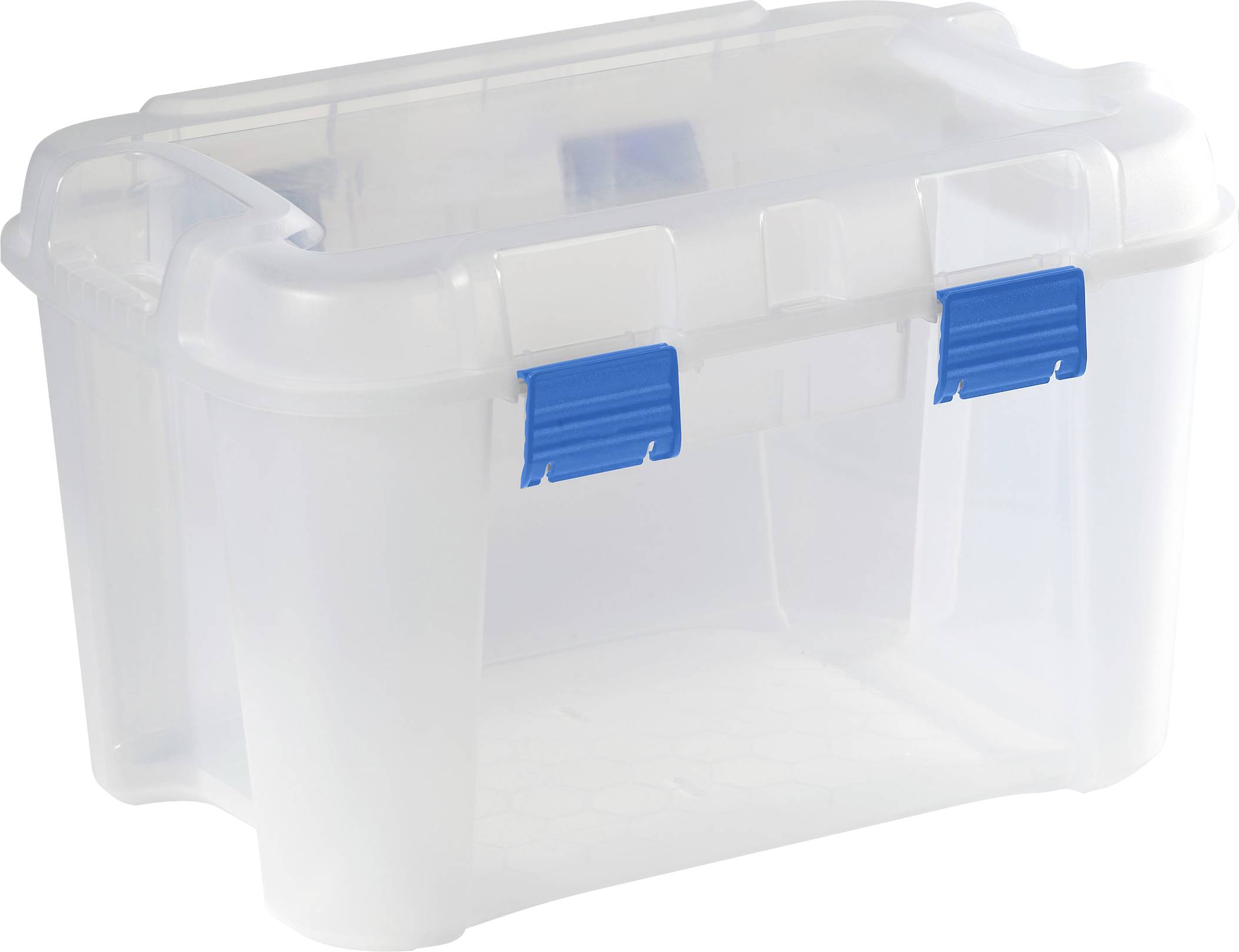 Curver 243696 Storage box TOTEM Box 60L, transparent / blau Transparent, Blue 1 pc(s)