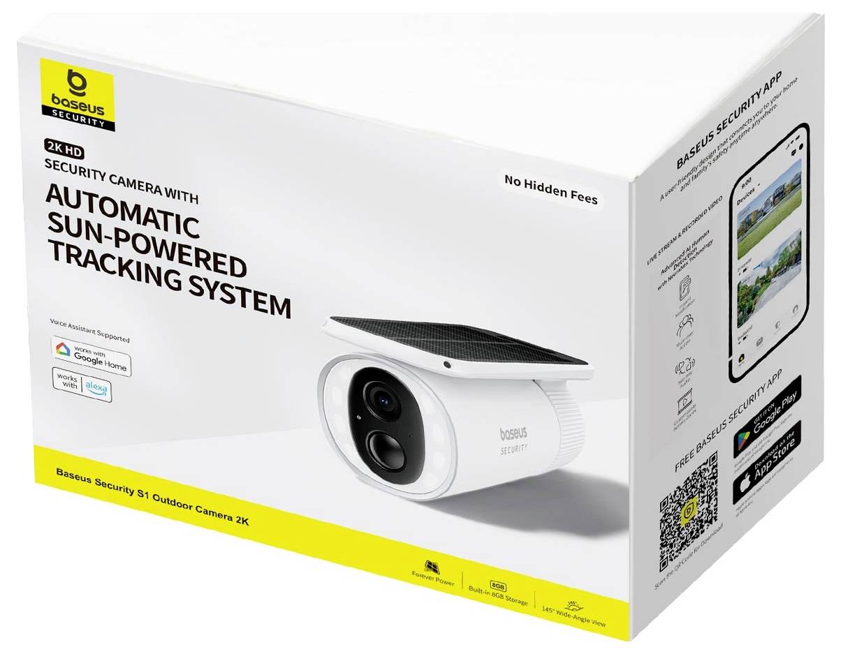 Baseus S1 Outdoor 2K S0SW002130 Wi-Fi IP CCTV camera 2304 x 1296 p