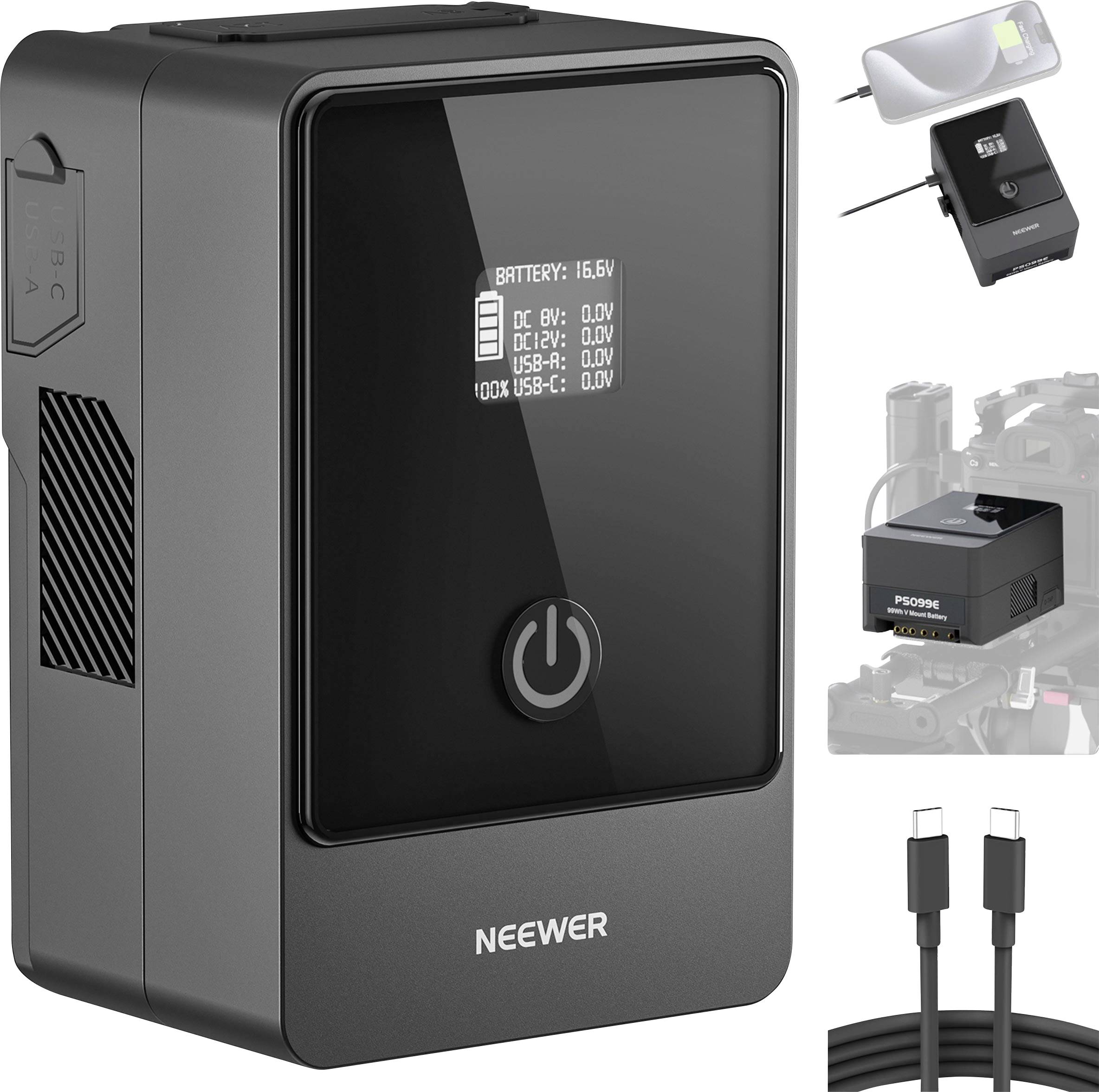 Neewer PS099E V-Mount Lithium Akku Camera battery 14.54 V 6800 mAh