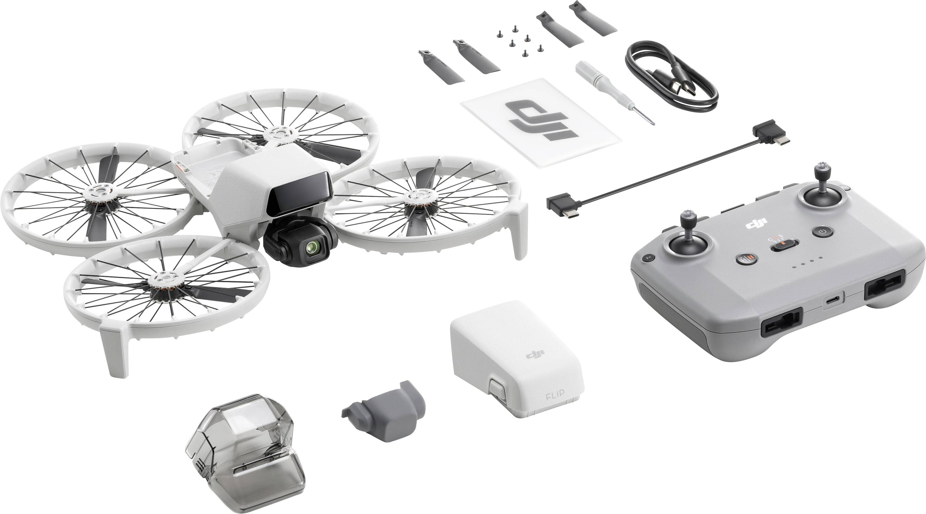 DJI Flip (DJI RC-N3) Quadcopter 100% RtR Camera drone Black, White