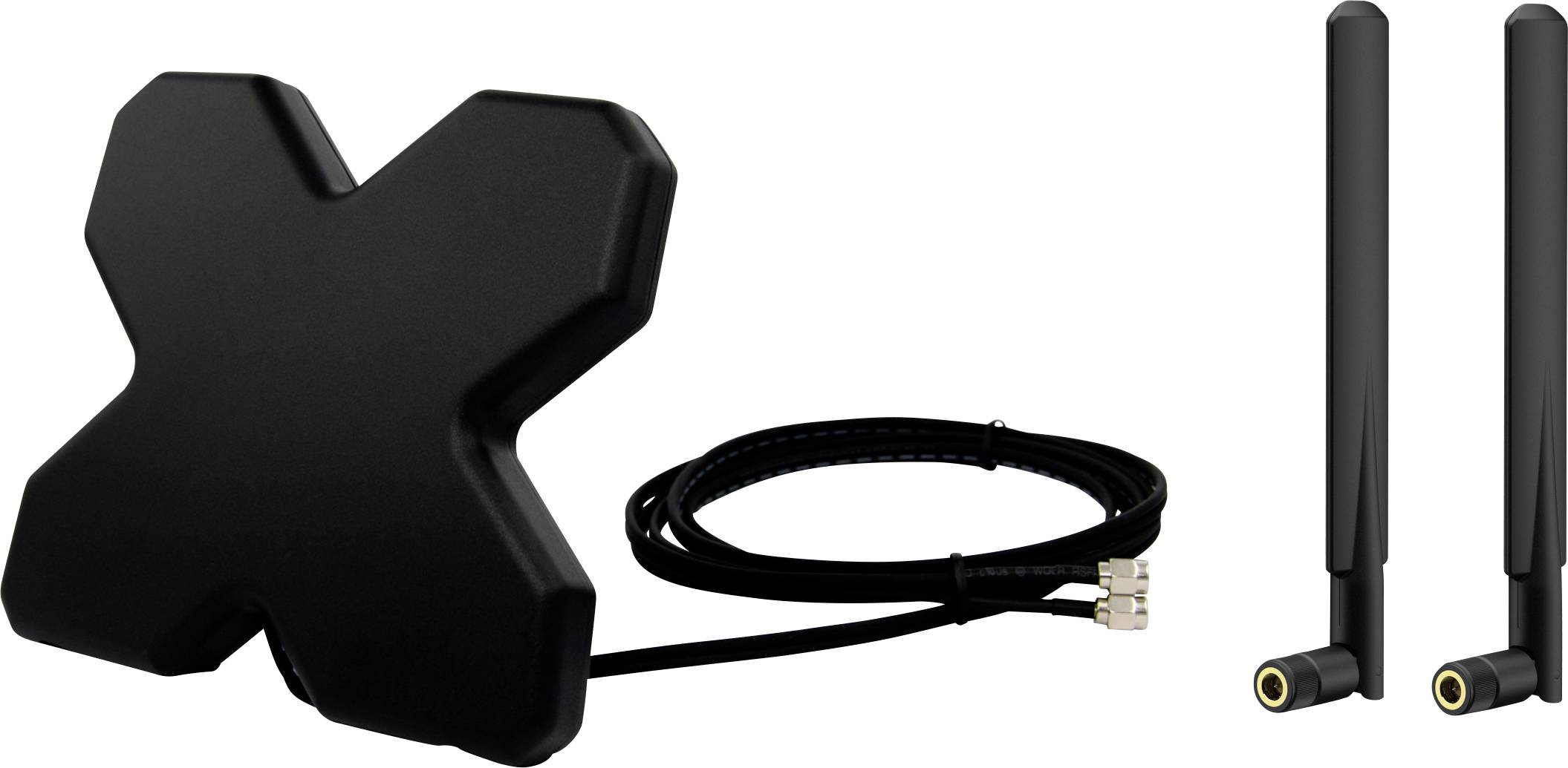 Wittenberg Antennen LTE, WLAN, Mobilfunk, Router, Portabel 1 x LTE Antenne, 2x Wlan Antennenset 1 Antenna