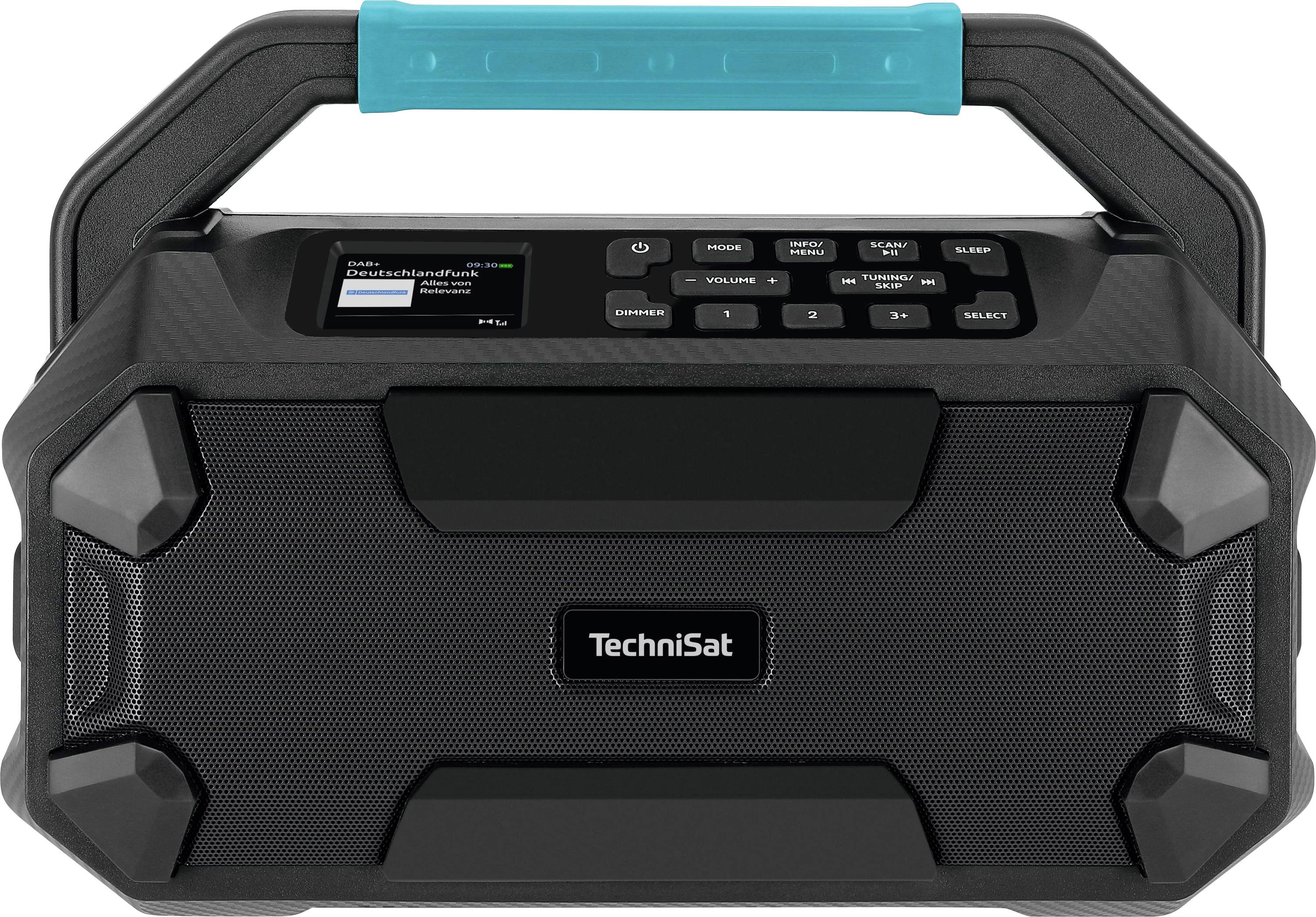 TechniSat VIOLA 231 OD Workplace radio DAB+, FM DAB+, FM, Bluetooth splashproof Black