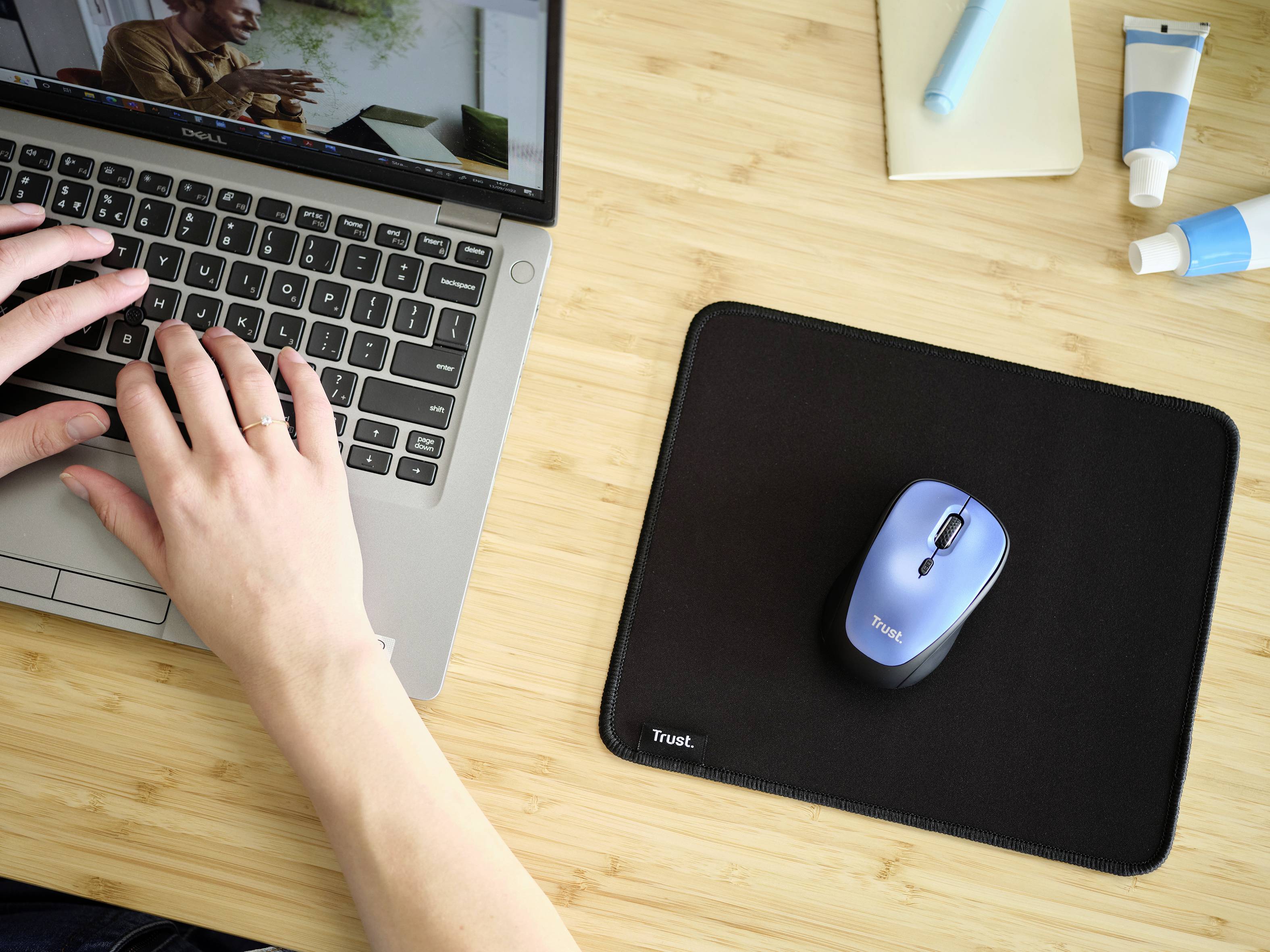 Trust Boye Mauspad Schwarz Mouse pad Black