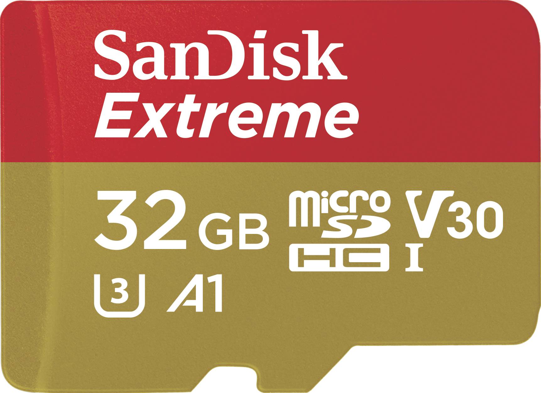SanDisk Extreme microSDHC card Retail 32 GB A1 Application Performance Class, v30 Video Speed Class