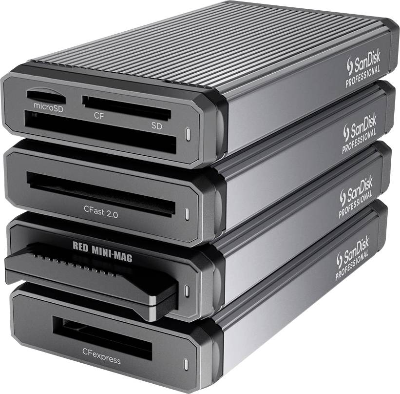 SanDisk PRO-READER Multi-Card External memory card reader USB C® Black