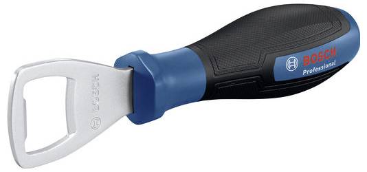 Bottle opener with an ergonomic handle and 'BOSCH Professional' lettering, designed similar to a screwdriver.